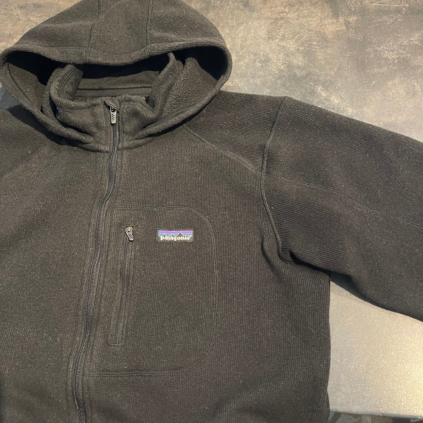 Dicke Fleece Jacke von Patagonia ( L Herren) Better Sweater Hoodie schwarz