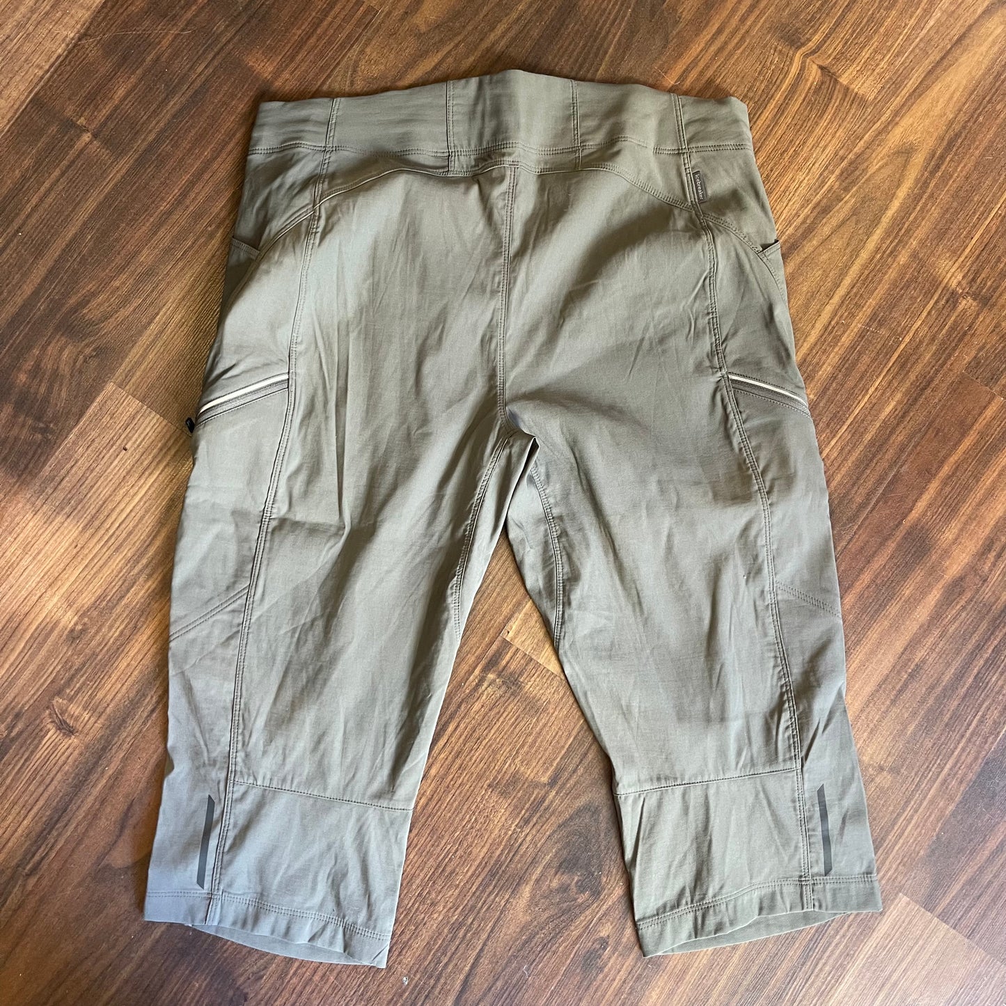 3/4 Wander Hose Icebreaker (L / XL Damen 31) Merino Capri Stretch grau