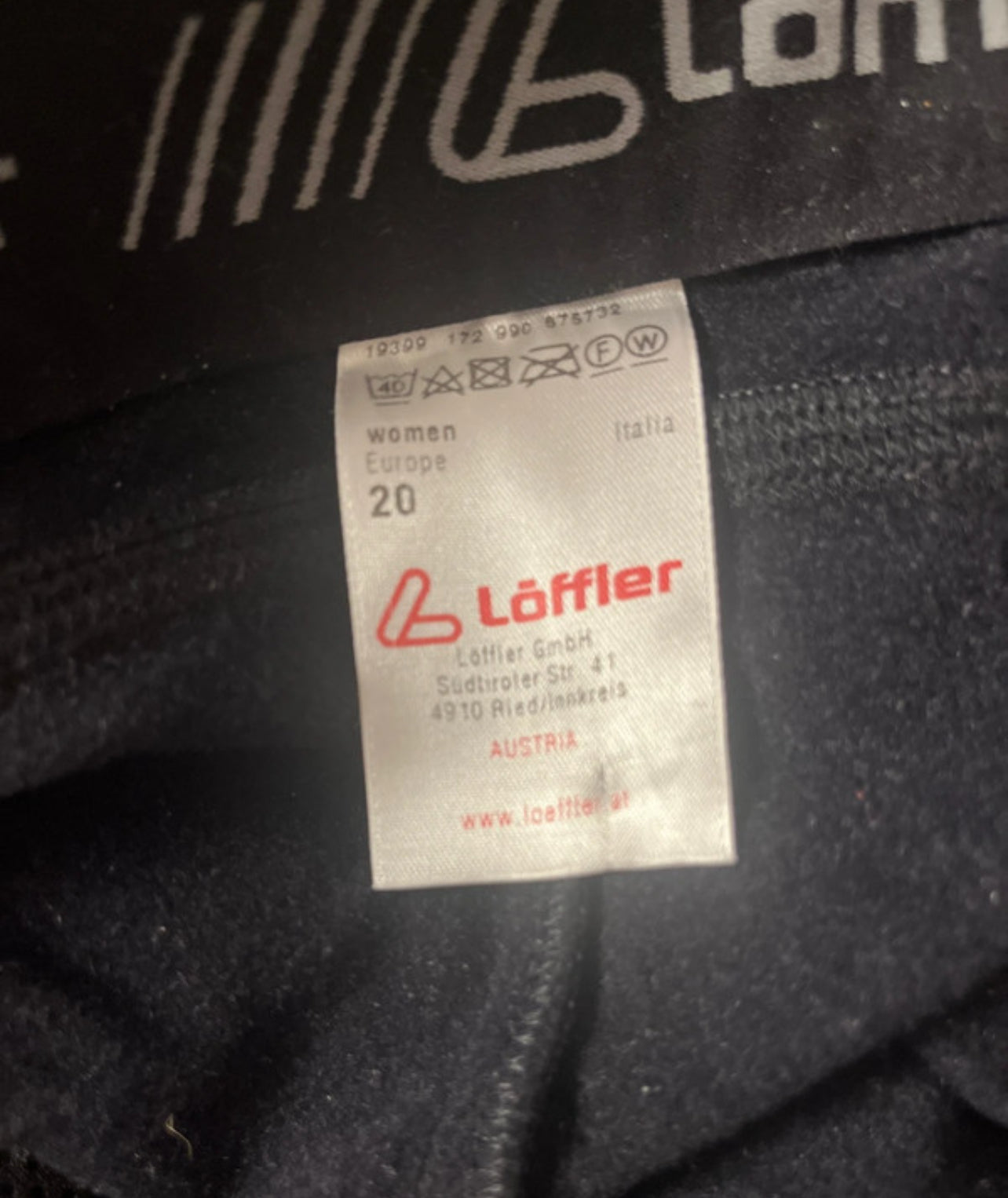 Elastische Funktions- Hose von Löffler (M Damen) Gore Windstopper schwarz