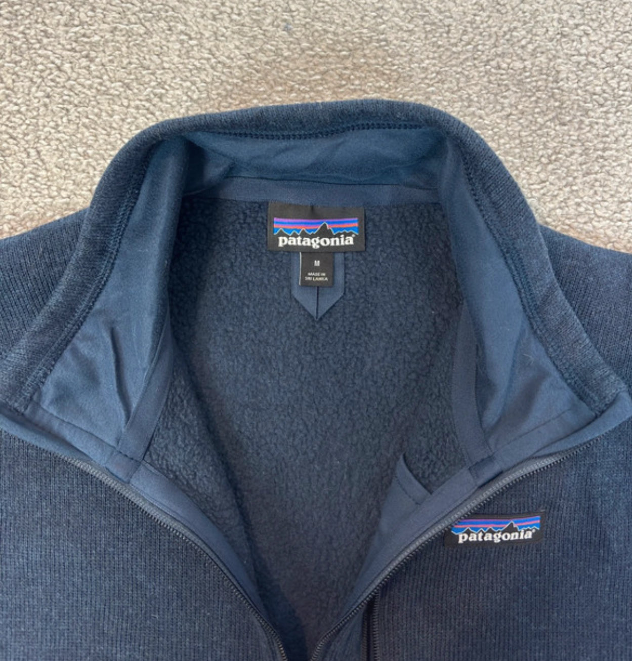 Strickoptik Weste von Patagonia (M Herren) Better Fleece dunkelblau
