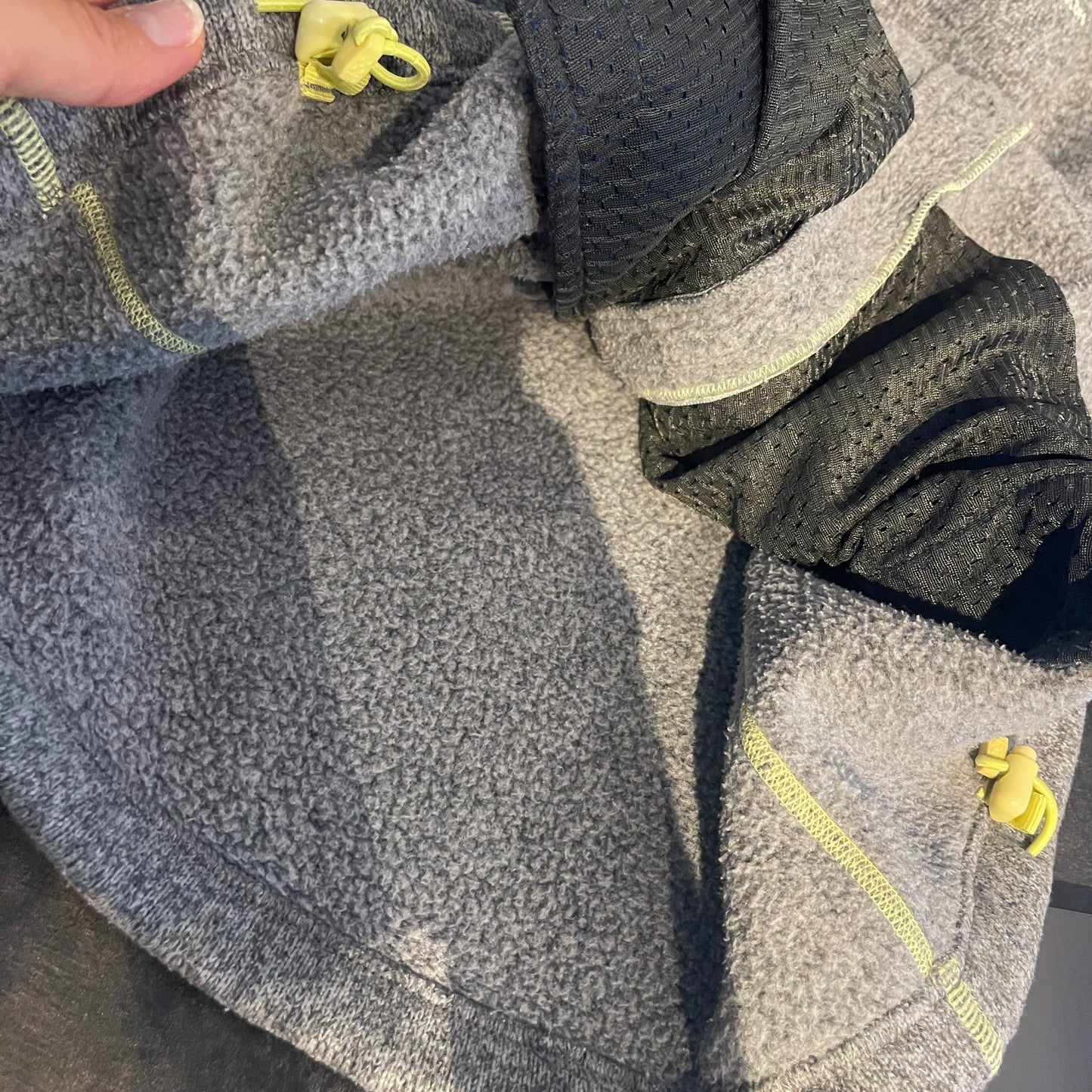 Fleece Jacke Haglöfs (Damen M) Strickoptik Sweatshirt grau