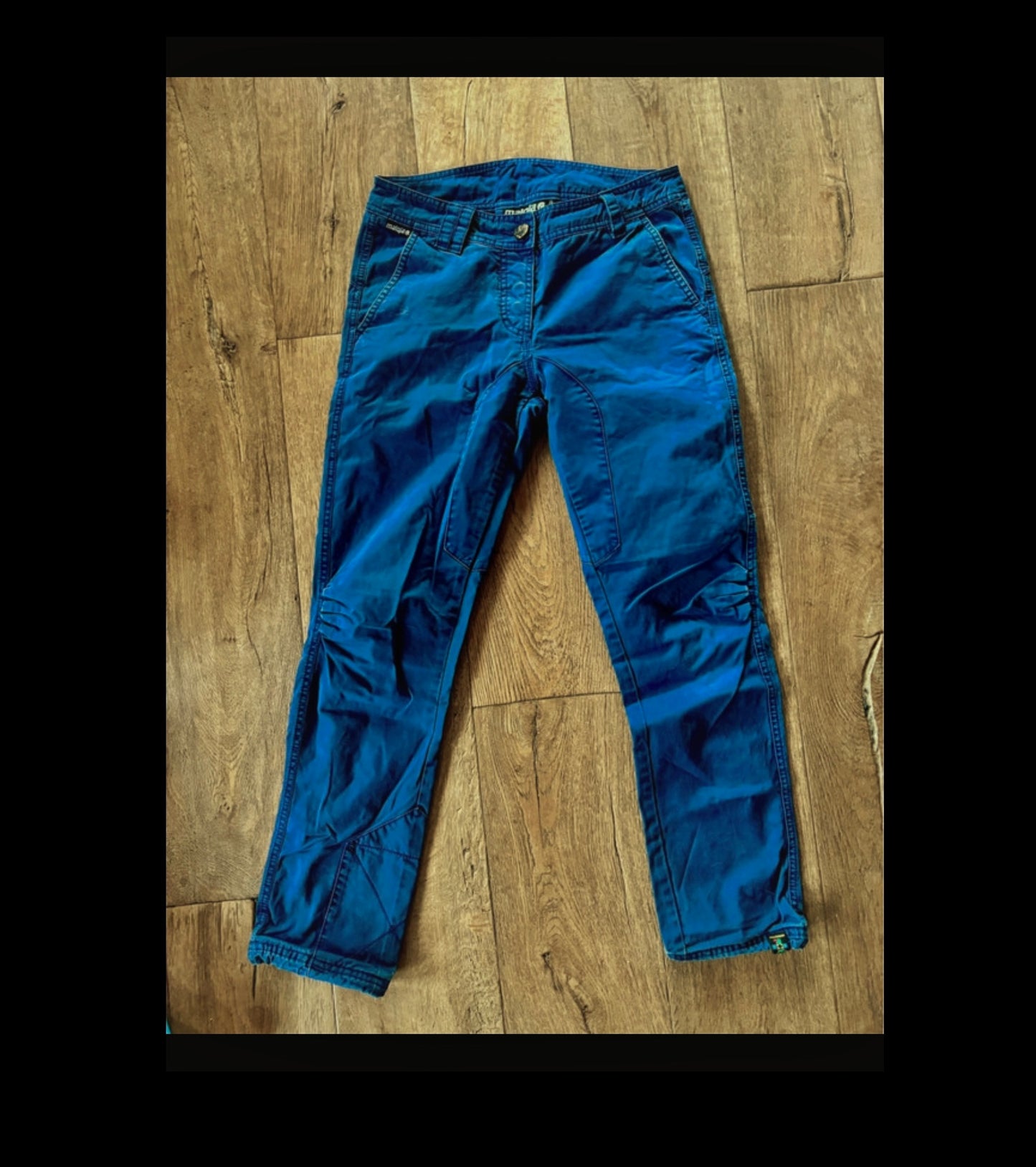 Kletter Hose von Maloja (XS Damen) pure Baumwolle blau