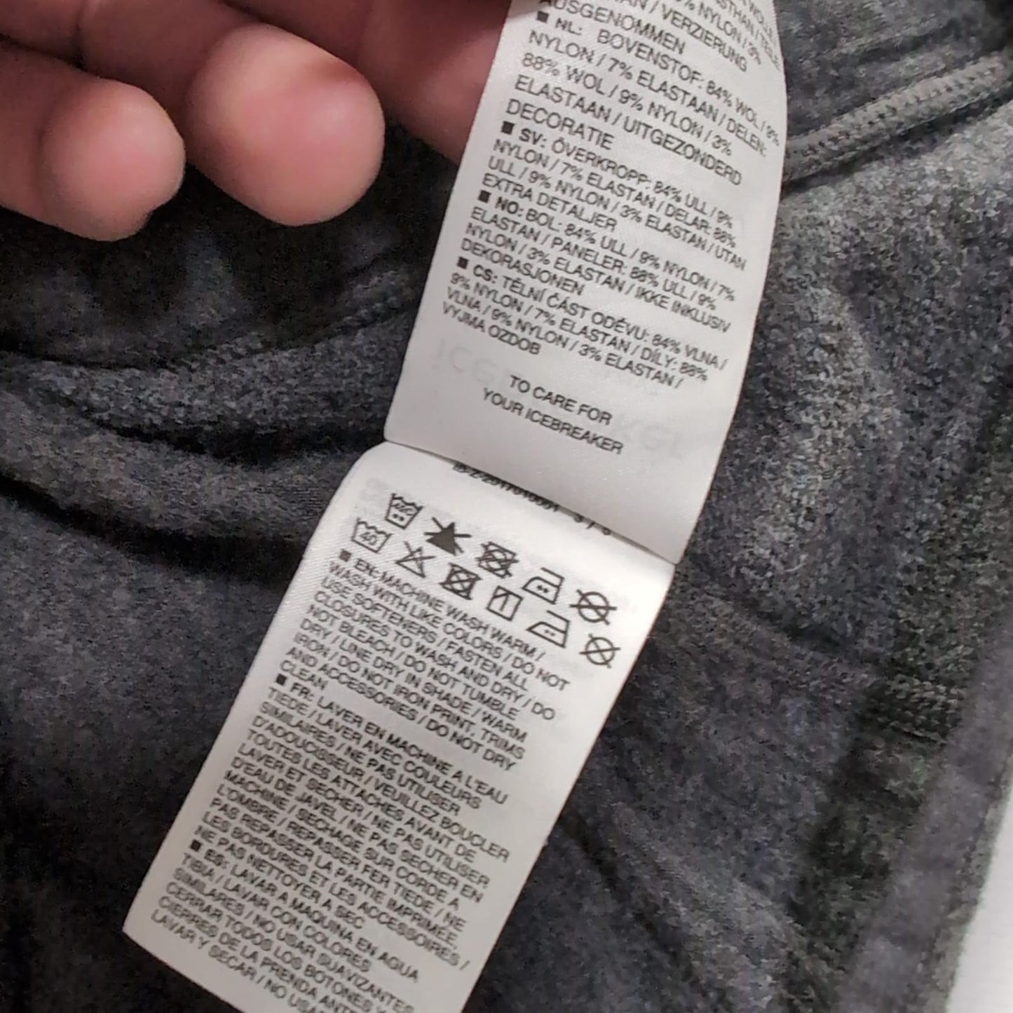 Zip Jacke von Icebreaker Merino (L Damen) grau
