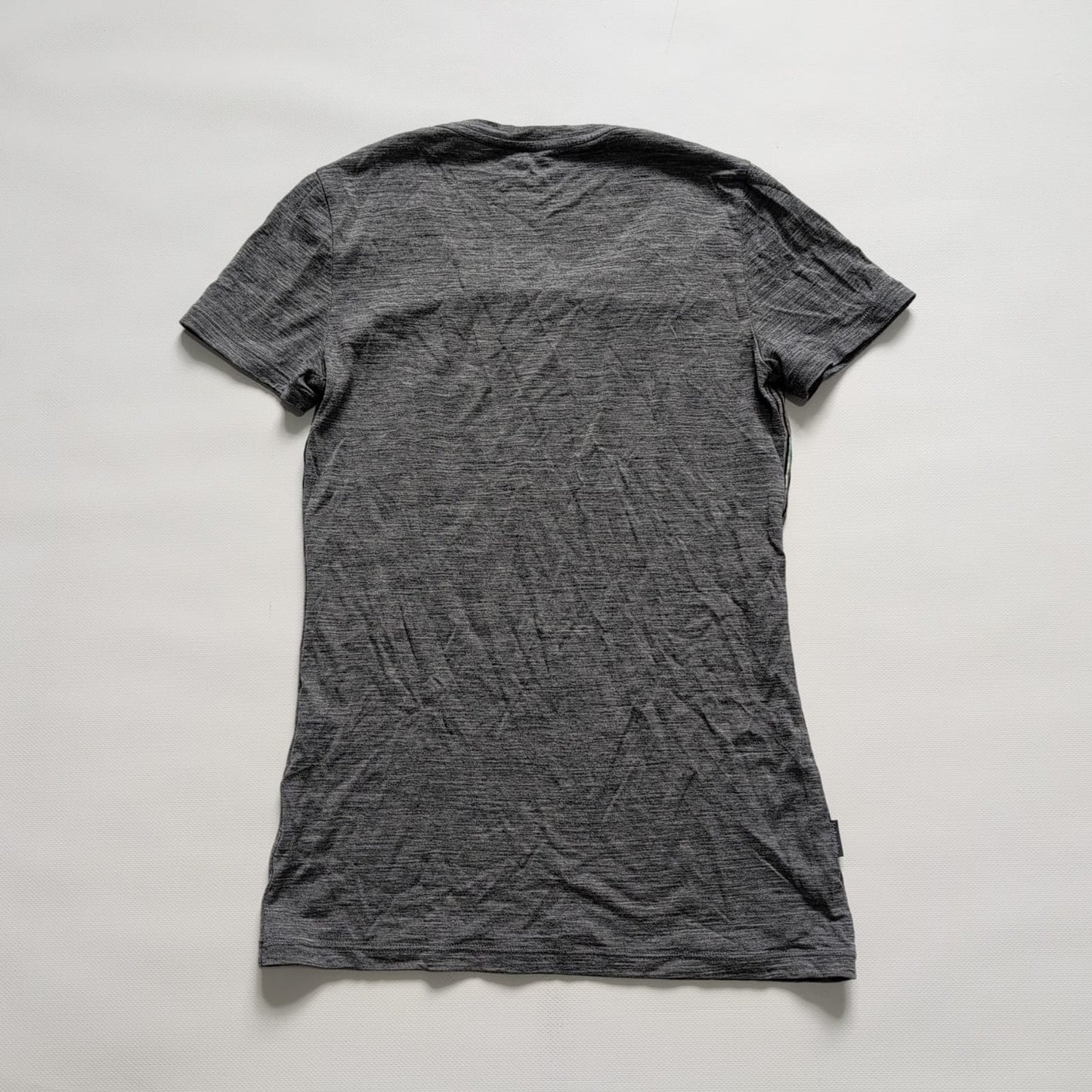 Merino T-Shirt Icebreaker (Damen XS) grau Brustprint