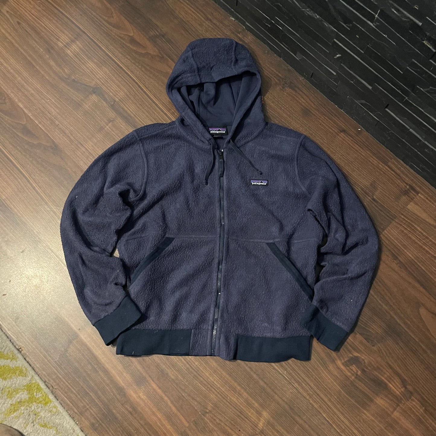 Fleece Jacke Patagonia (L Damen /M Herren) Retro Pile Hoodie dunkelblau