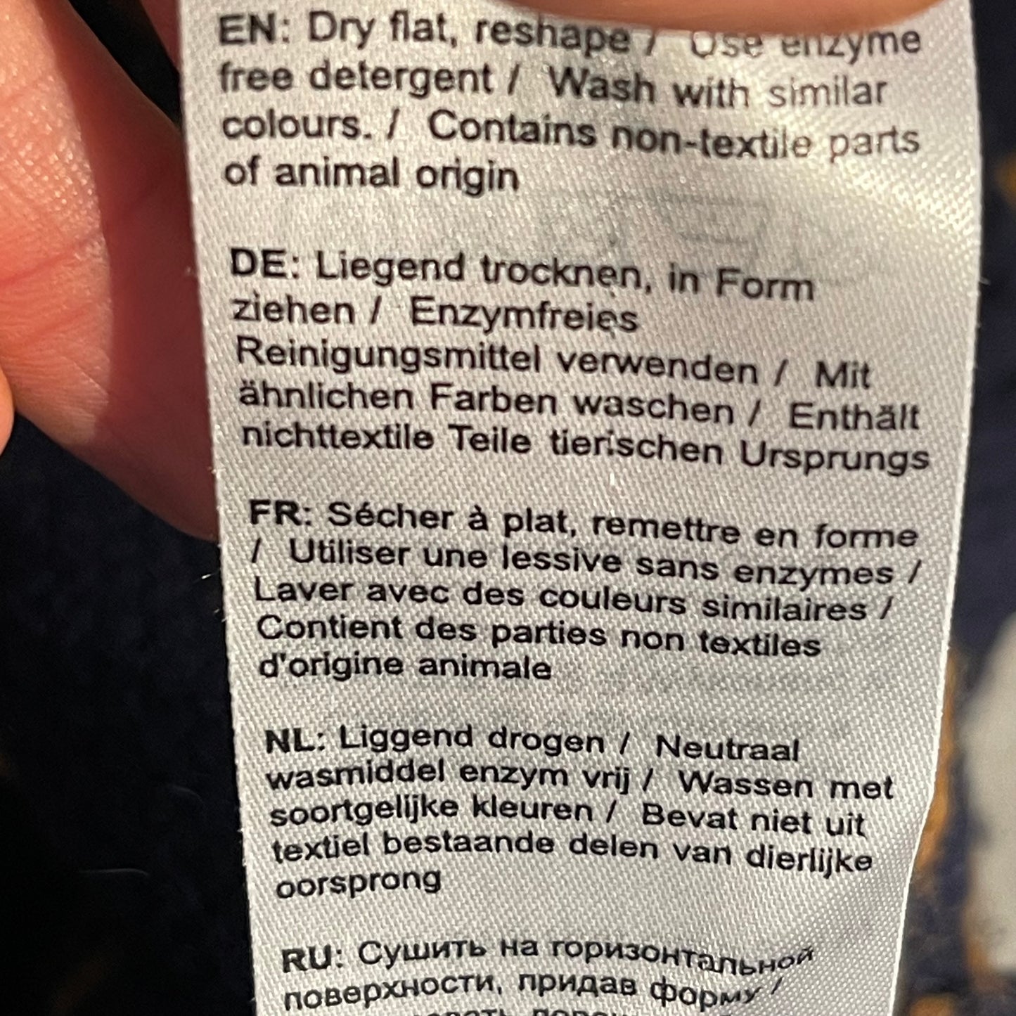 Strick Pullover Fjällräven pure Wolle ( XL Damen ) dunkelblau