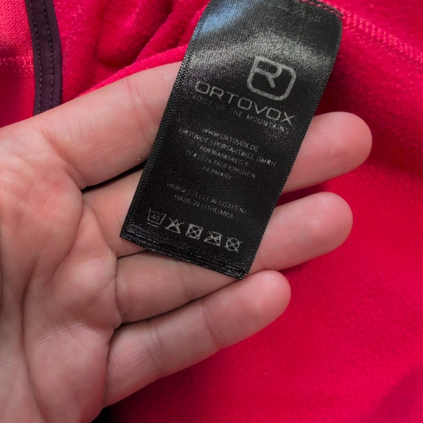 Ortovox Fleece Jacke Merino inside (M Damen) Hoodie korallenrot