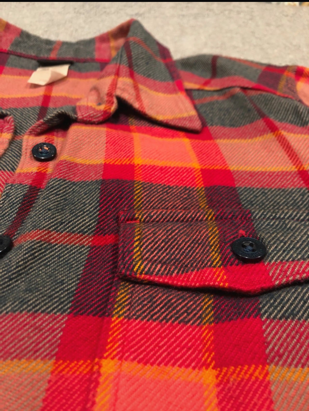 Patagonia Karo Hemd (S Damen) 100% Bio-Baumwolle rot blau kariert