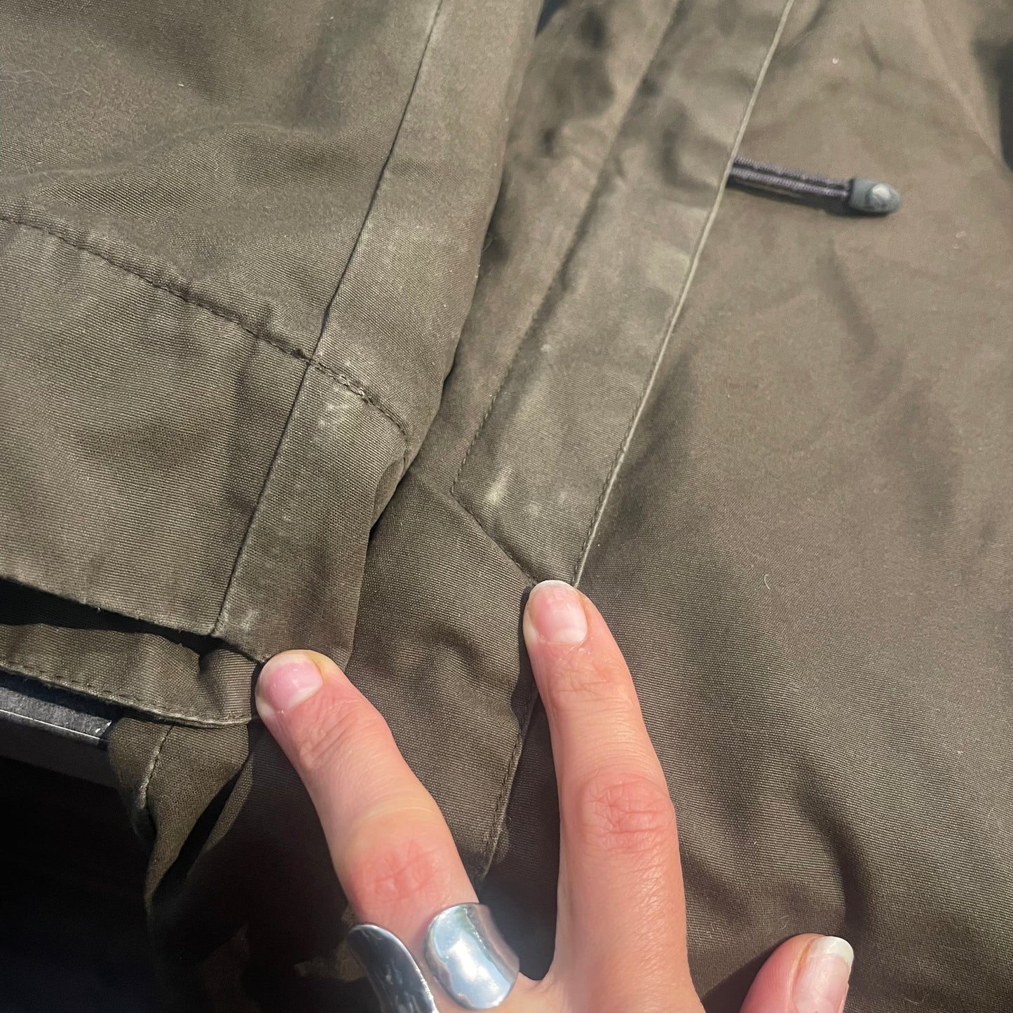 Gefütterte Jacke von Fjällräven (XS Damen) Winter Parka G-1000 braun