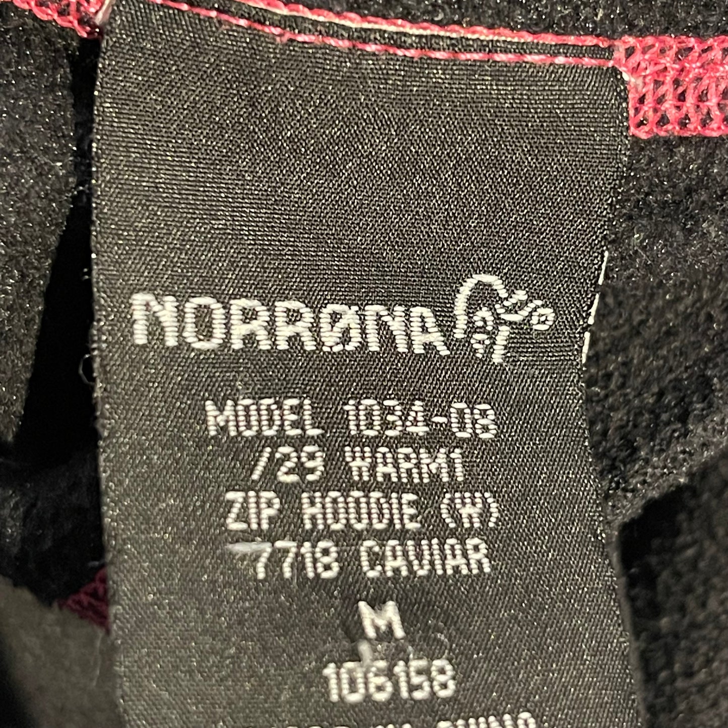 Fleece Jacke von Norrøna (M Damen) Zip Hoodie Warm1 schwarz
