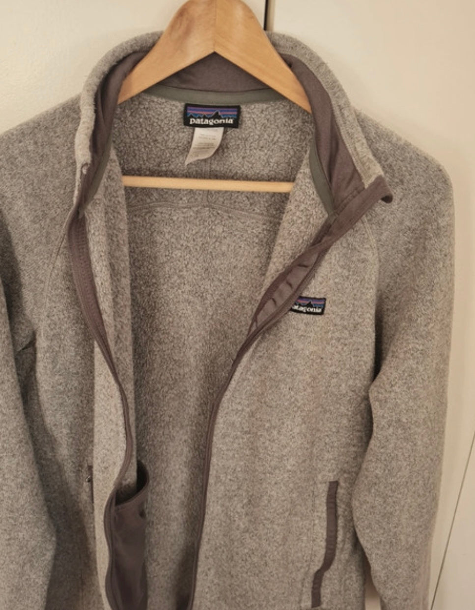 Jacke von Patagonia (M Herren) Better Fleece Strickoptik grau