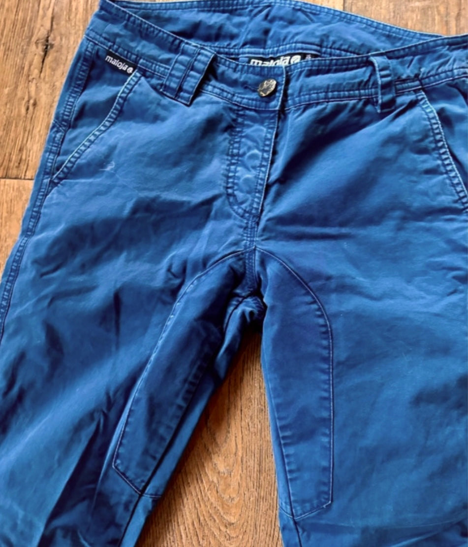 Kletter Hose von Maloja (XS Damen) pure Baumwolle blau