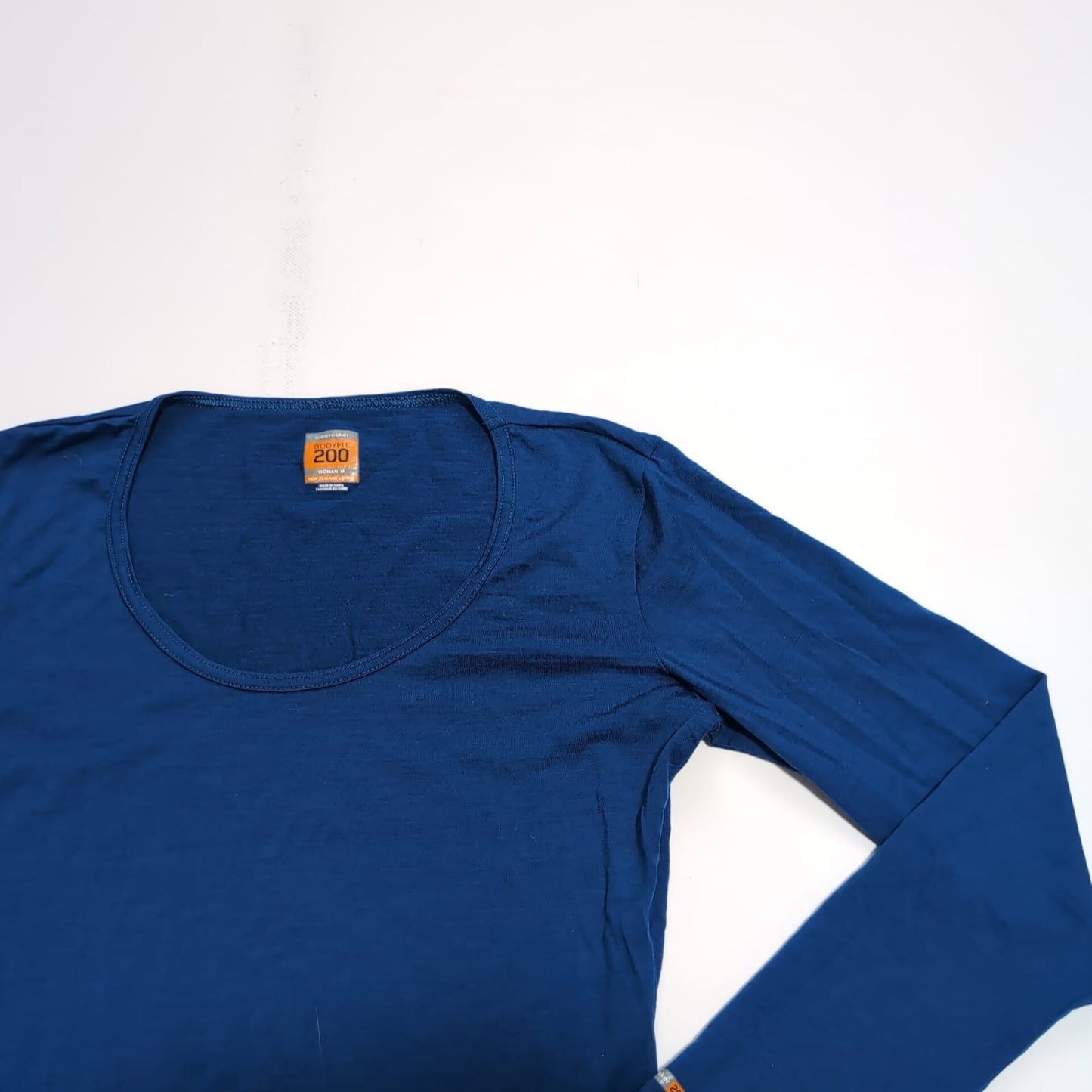 Longsleeve Icebreaker ( M Damen ) Merino 200 Baselayer blau