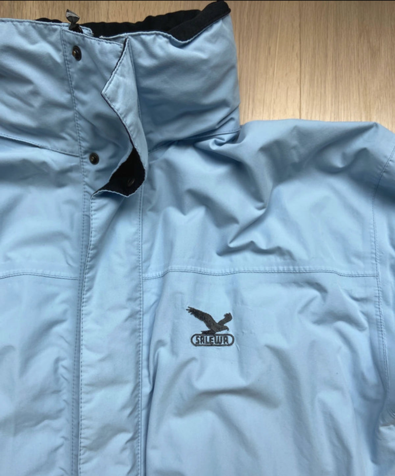 Regen Jacke von Salewa (L Damen) wasserdicht hellblau