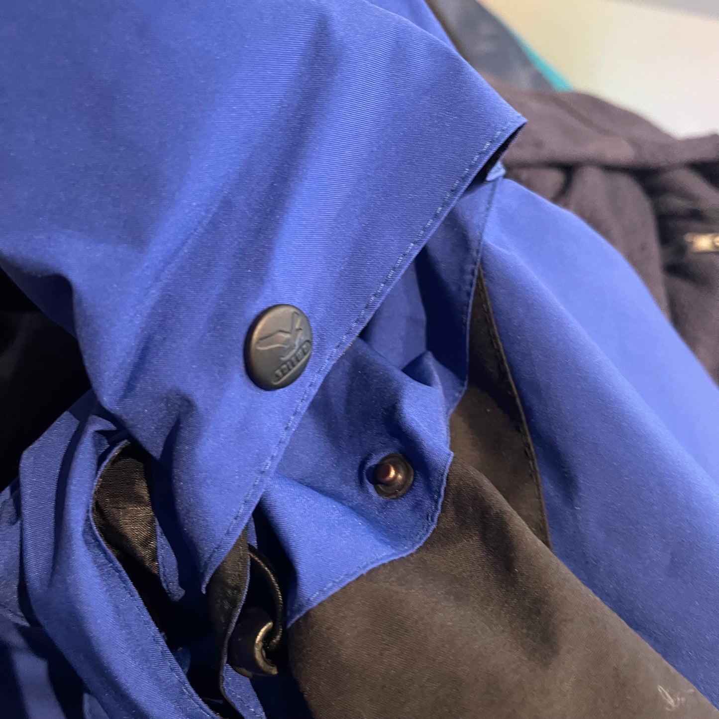 Regen Jacke von Salewa (M Herren) Goretex wasser-, winddicht blau