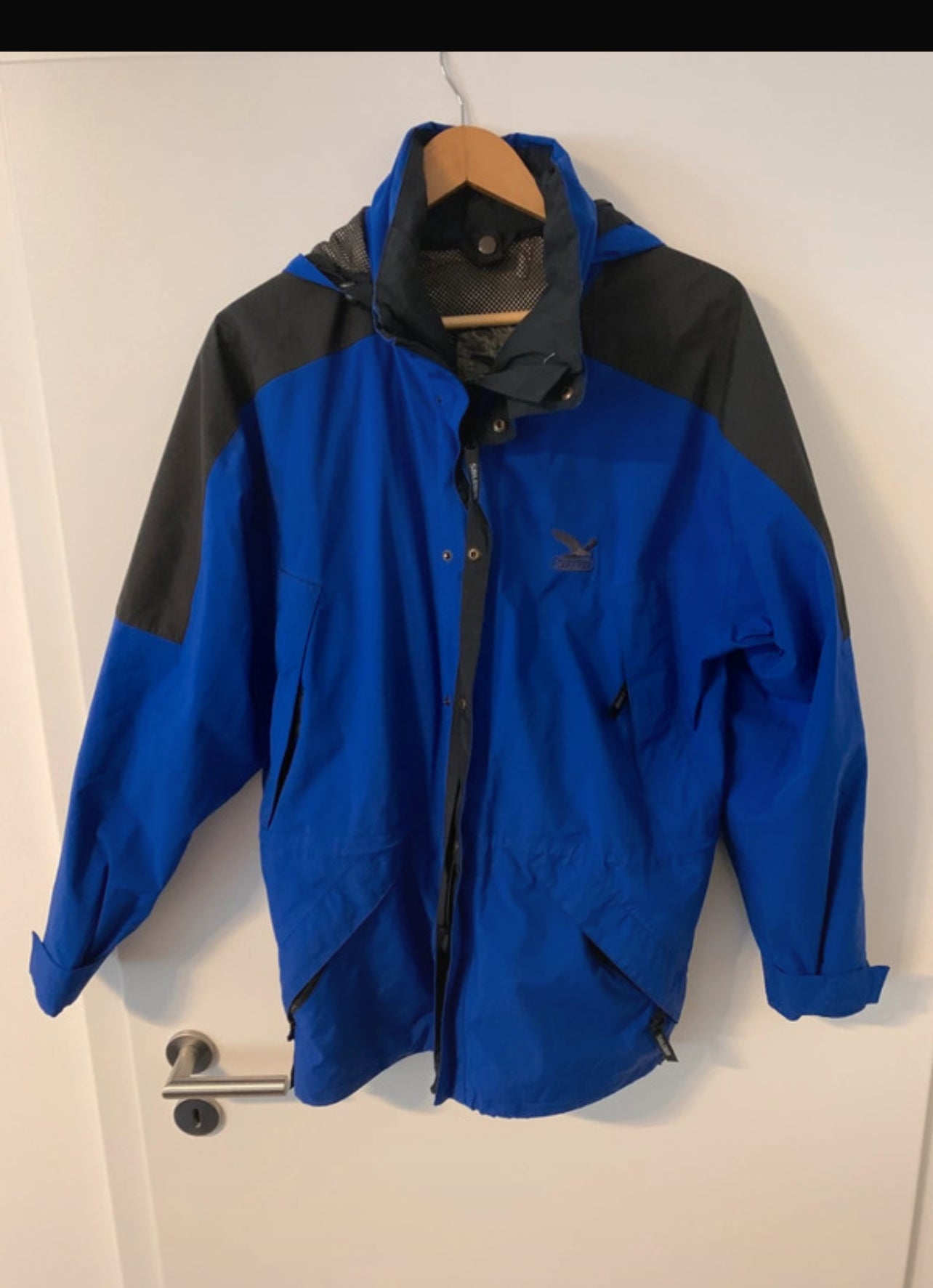 Regen Jacke von Salewa (M Herren) Goretex wasser-, winddicht blau