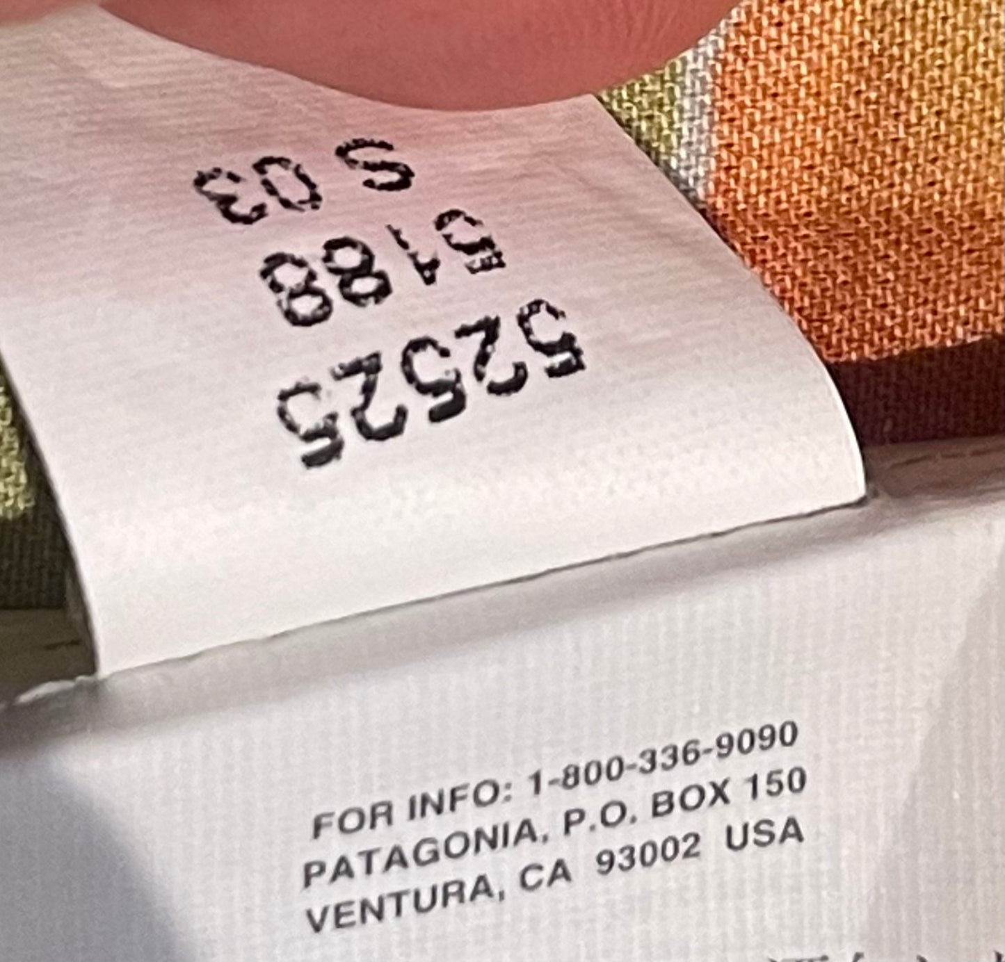 Kurzarm Hemd von Patagonia (L / XL Damen) pure Baumwolle grün-orange Print