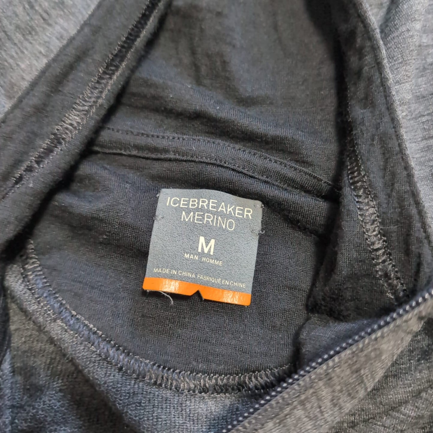 Zipper Merino Jacke von Icebreaker (M Herren) Hoodie grau