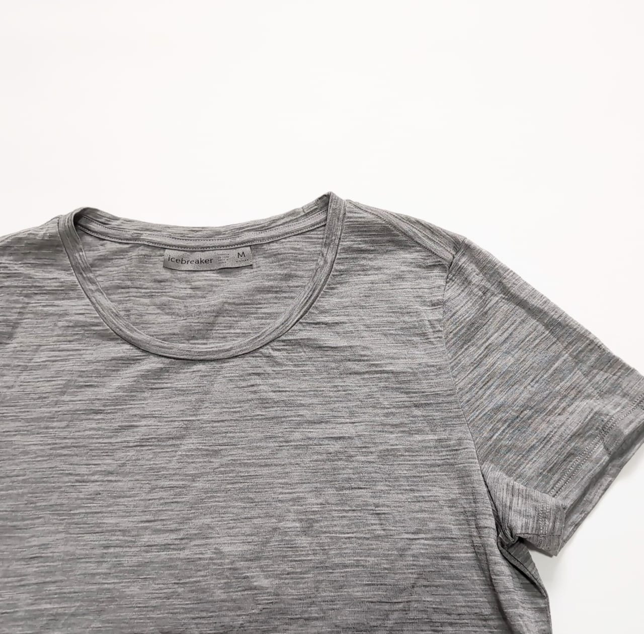 T-Shirt von Icebreaker Merino (M Damen) grau Blume