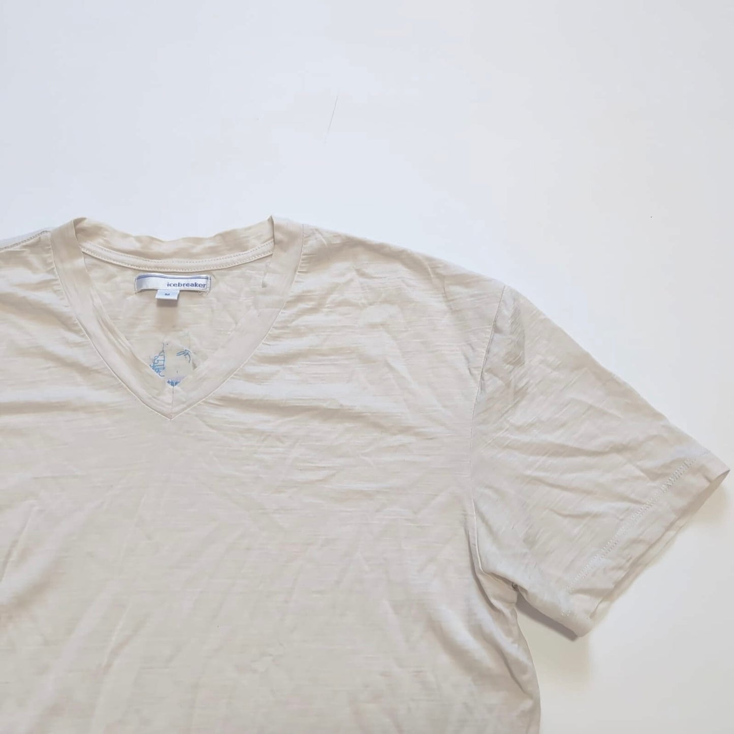 T-Shirt von Icebreaker Merino (M Herren) creme weiß