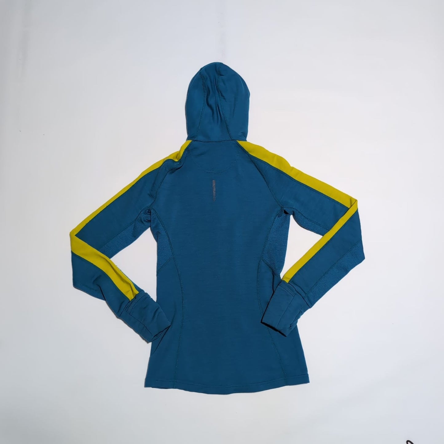 Merino Jacke von Icebreaker (XS Damen) Zipper Hoodie blau gelb