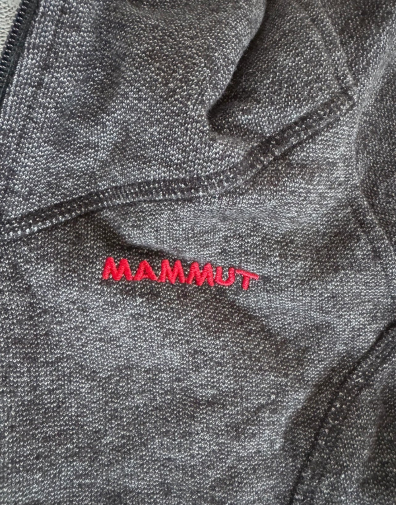 Baumwolle Fleecejacke von Mammut (S Damen) Hoodie grau