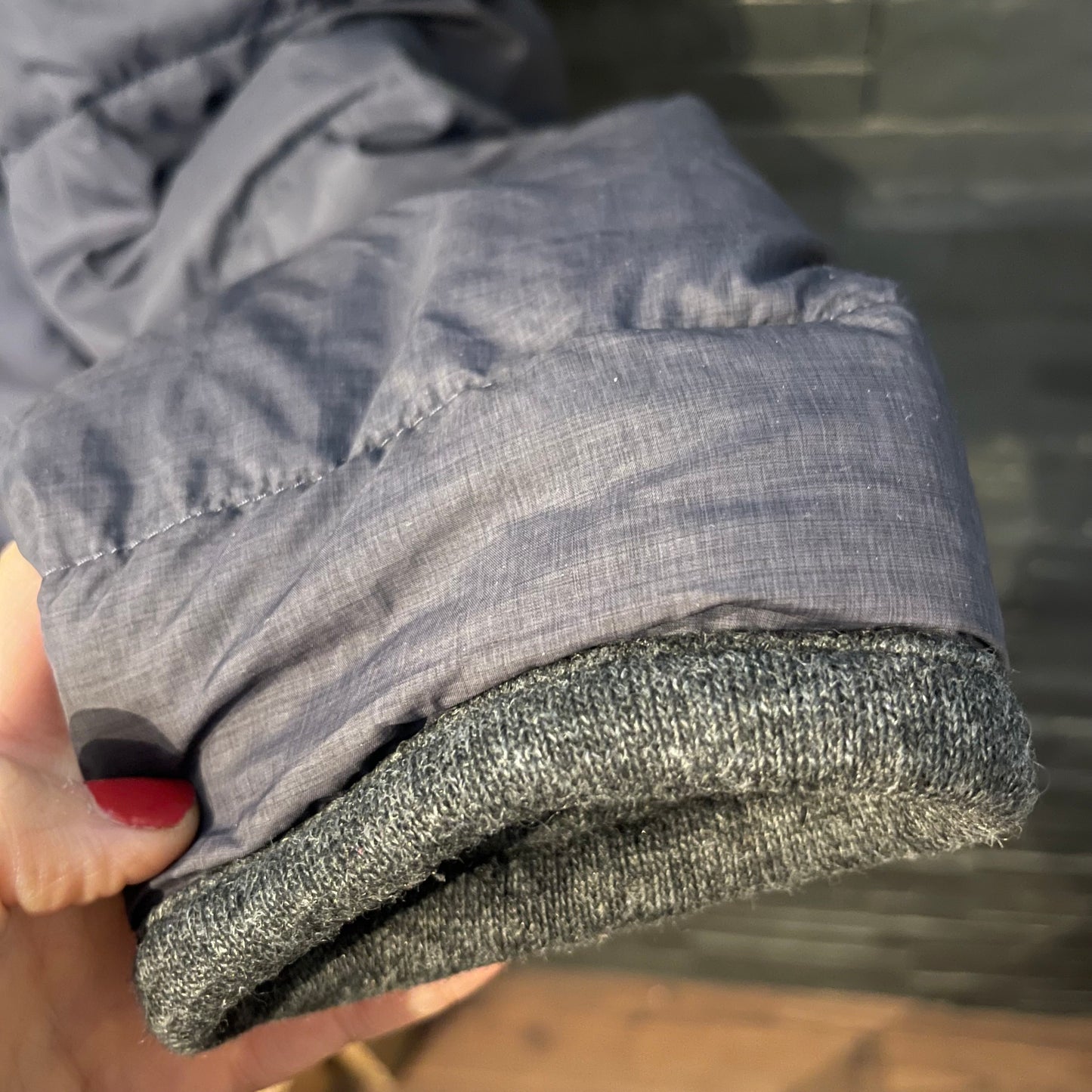 Daunen Jacke von Bergans (M Herren) dunkelblau grün