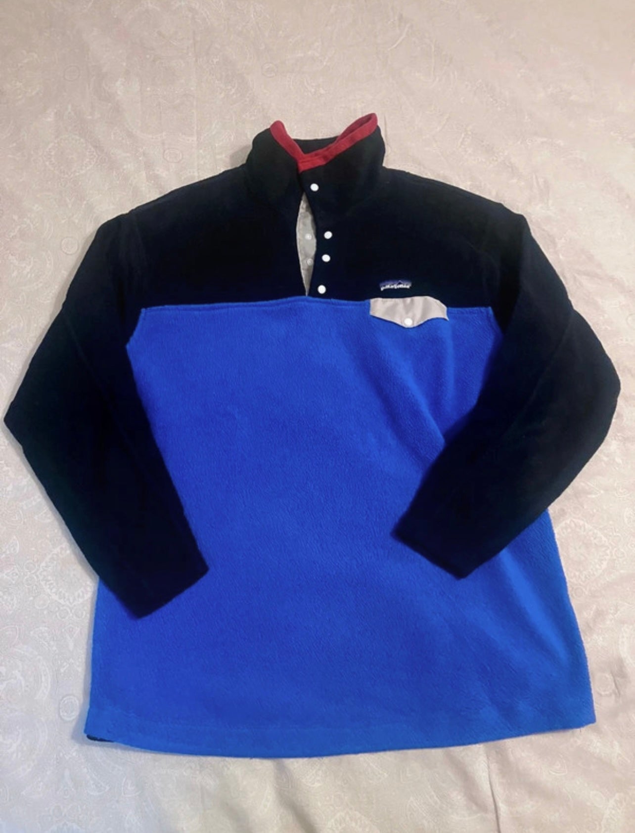 Patagonia Fleece Pullover (L Herren) Sweatshirt Synchilla blau