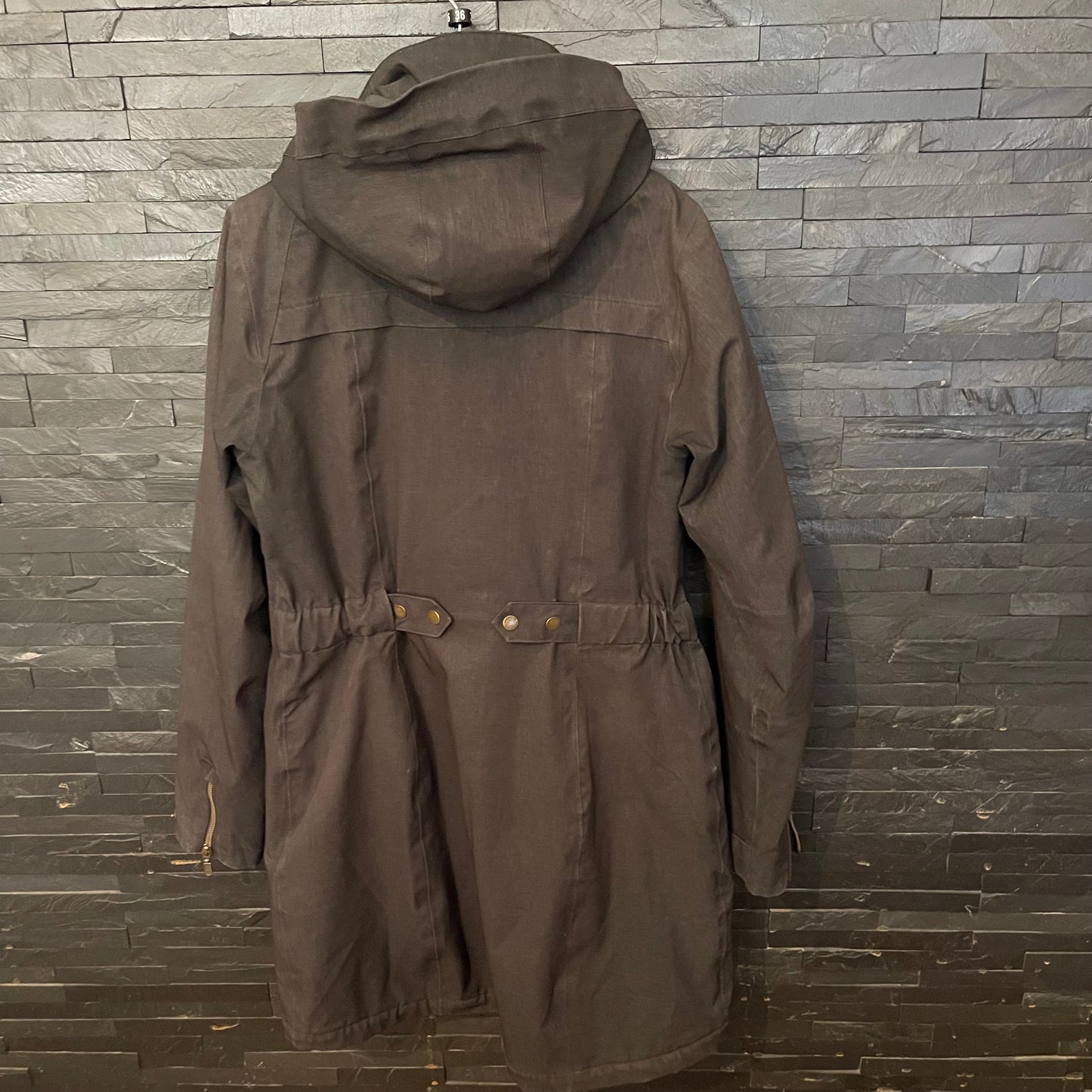 Parka von Bergans Regenmantel gefüttert (S Damen) in Graphit