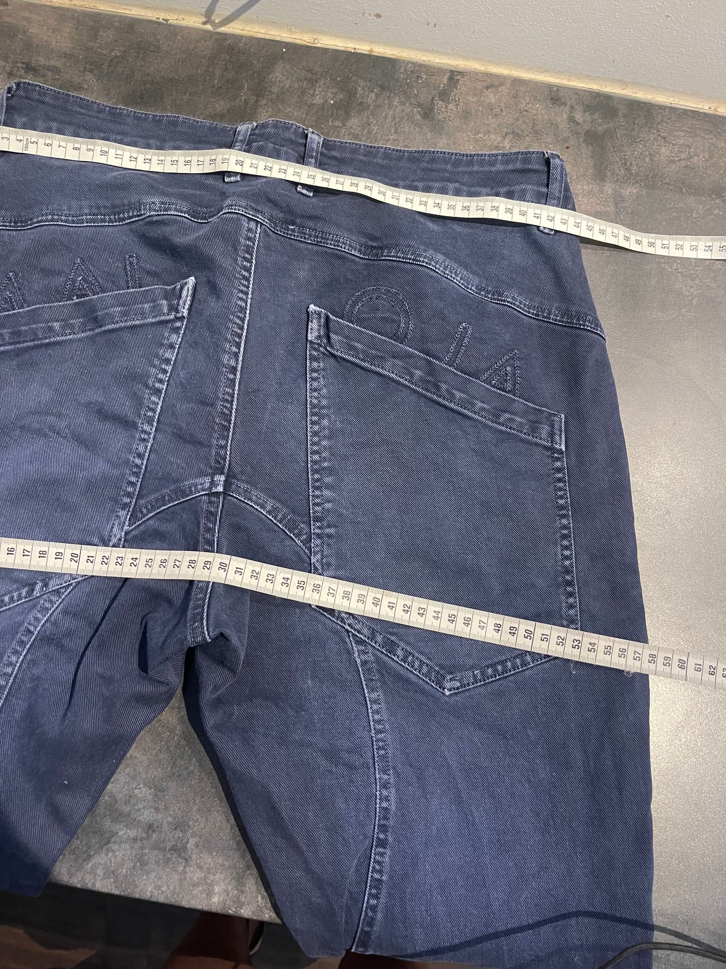 Outdoor Jeans Hose von Maloja (L Herren) pure Baumwolle blau