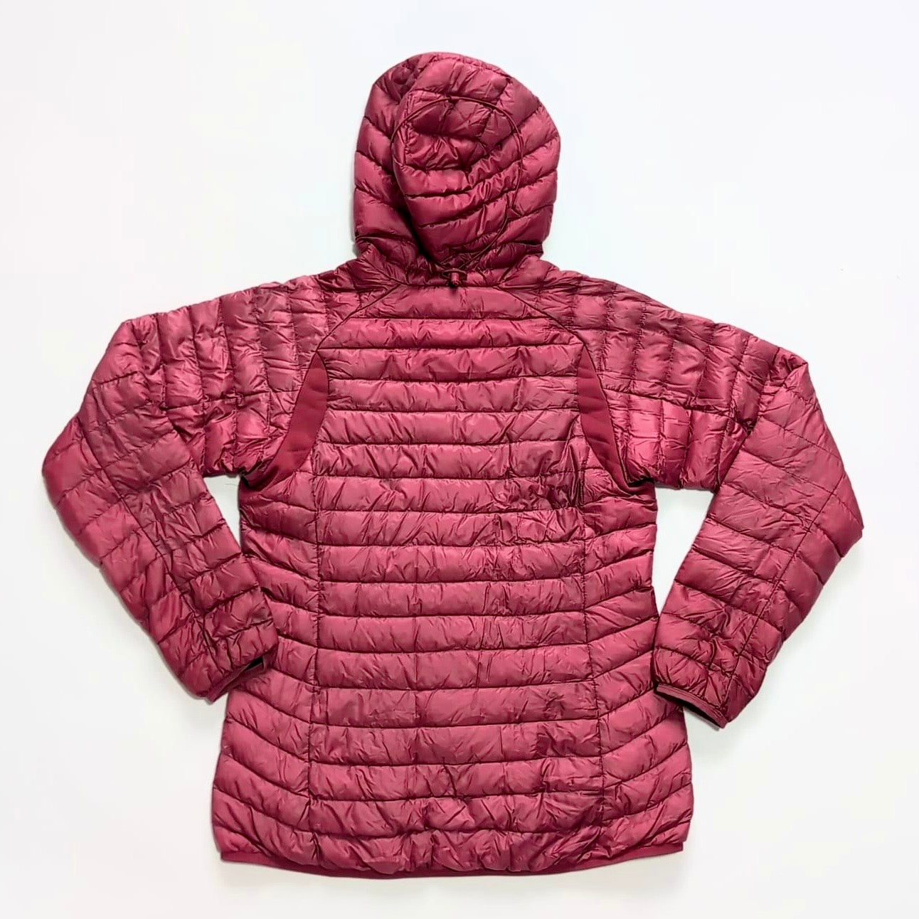 Daunen Jacke von Haglöfs (L Damen) Steppjacke mit Kapuze beerenfarbig
