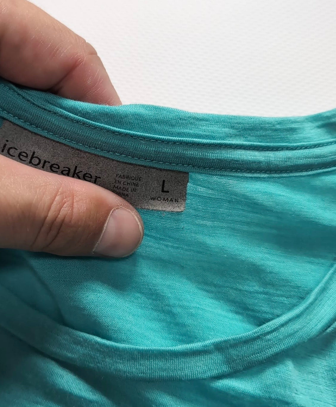 T-Shirt von Icebreaker pure Merino (Damen L) türkis