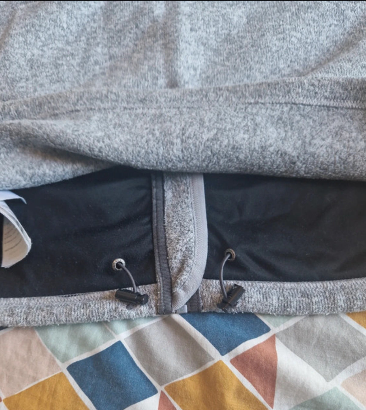 Strickoptik Fleece Jacke von Vaude ( Herren XL) grau