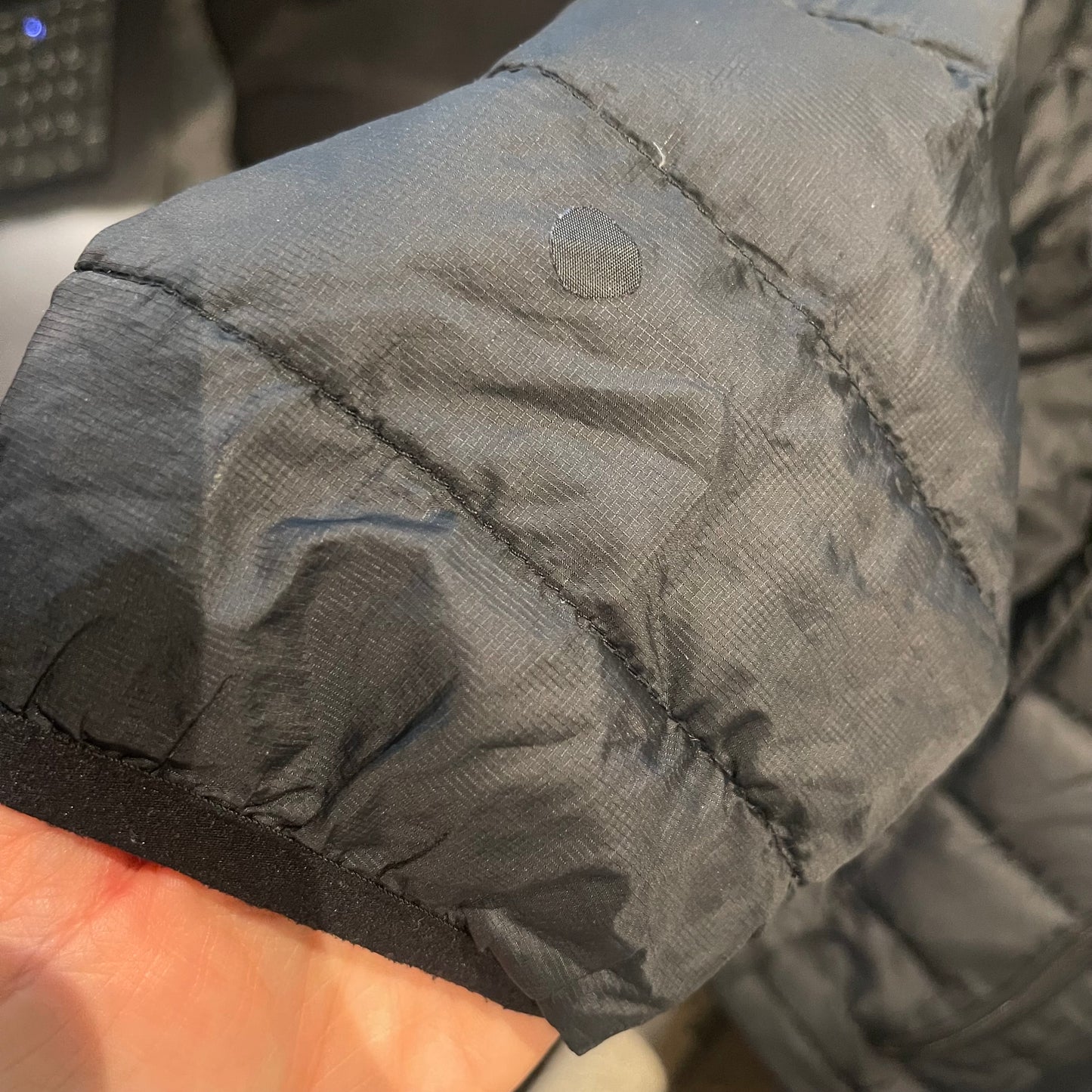 Patagonia leichte Daunen Jacke (Herren L) schwarz