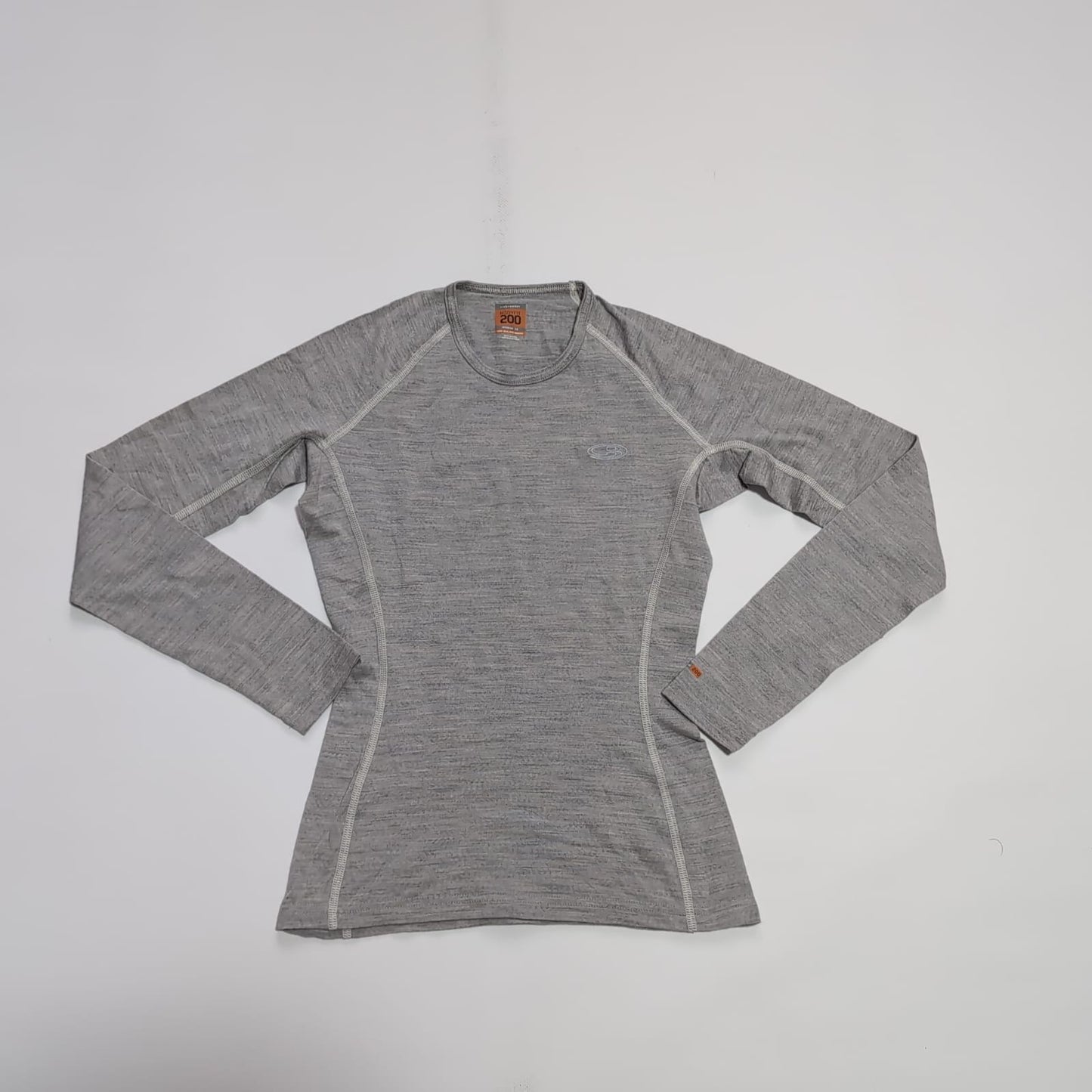 Longsleeve Icebreaker ( XS Damen ) Merino 200 Baselayer grau