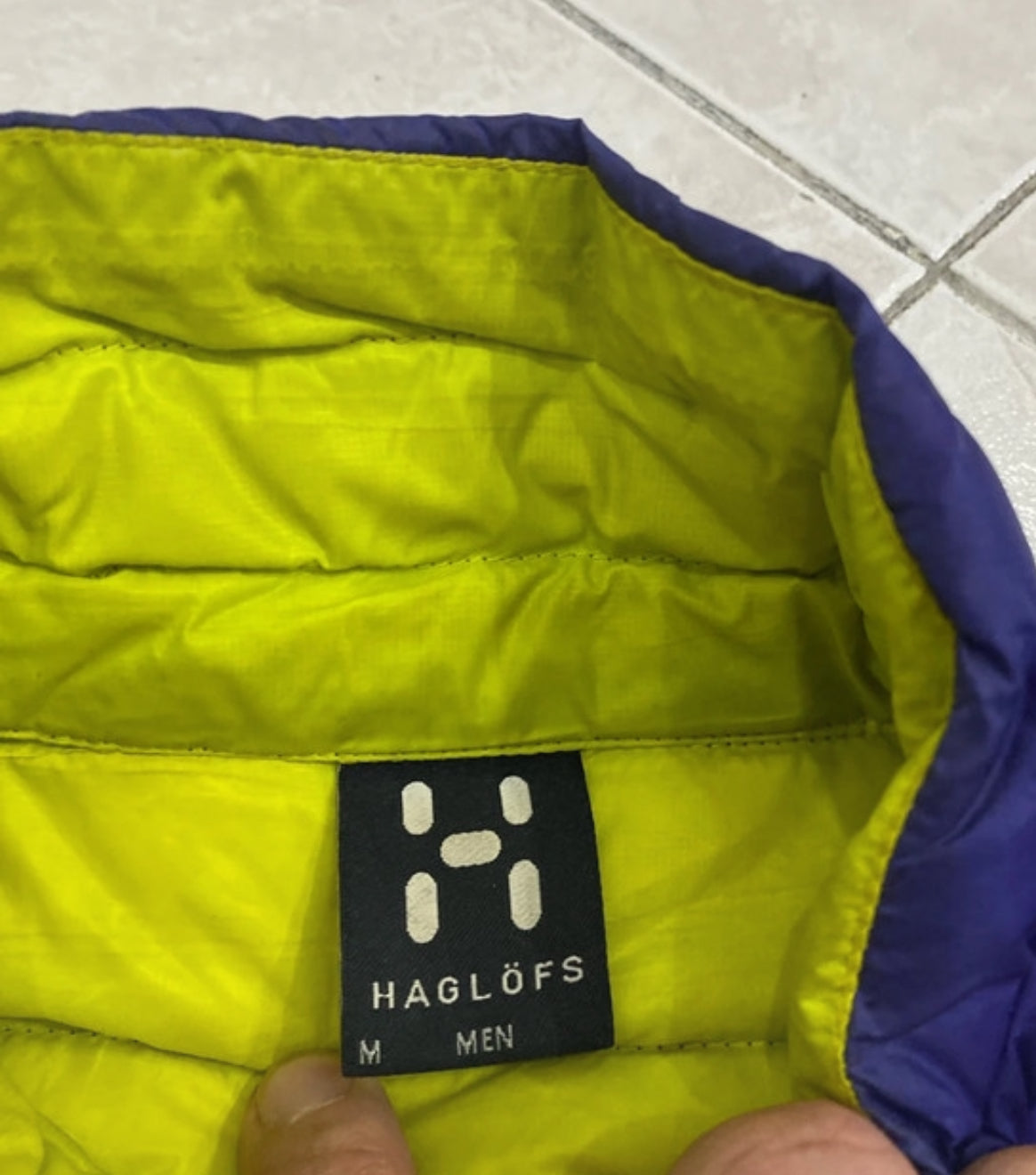 Daunen Stepp- Jacke von Haglöfs M (Herren) blau