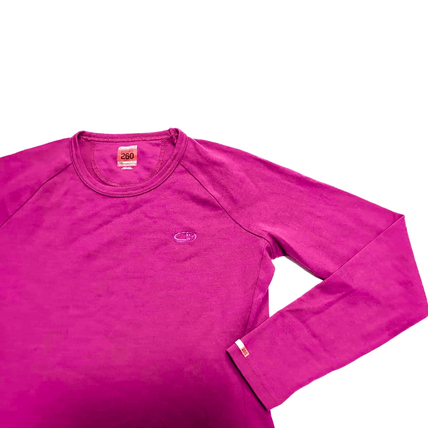 Longsleeve Icebreaker ( M Damen ) Merino 200 Baselayer Magenta pink