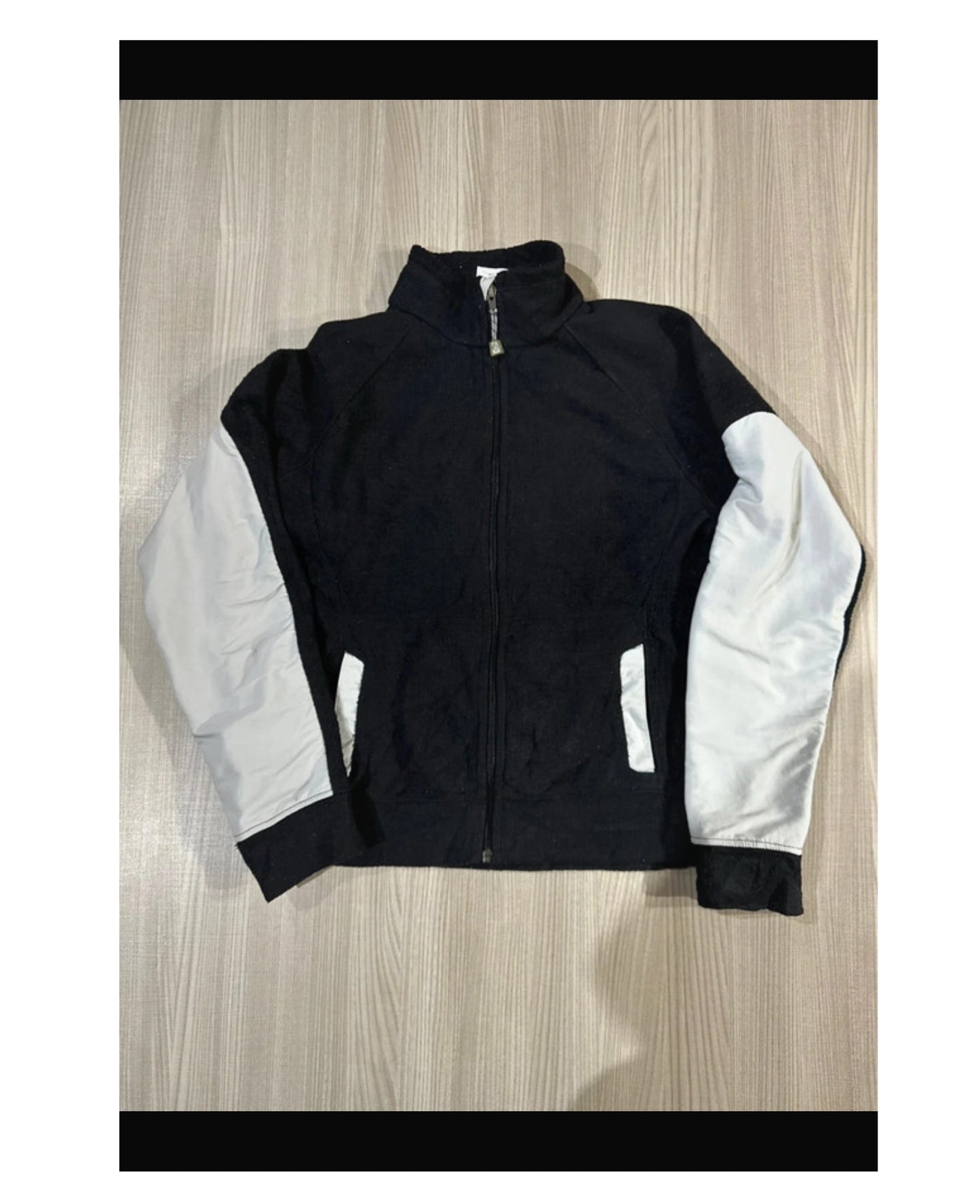 Patagonia Fleece Jacke (M Damen) Bomber Pile Optik schwarz-weiß