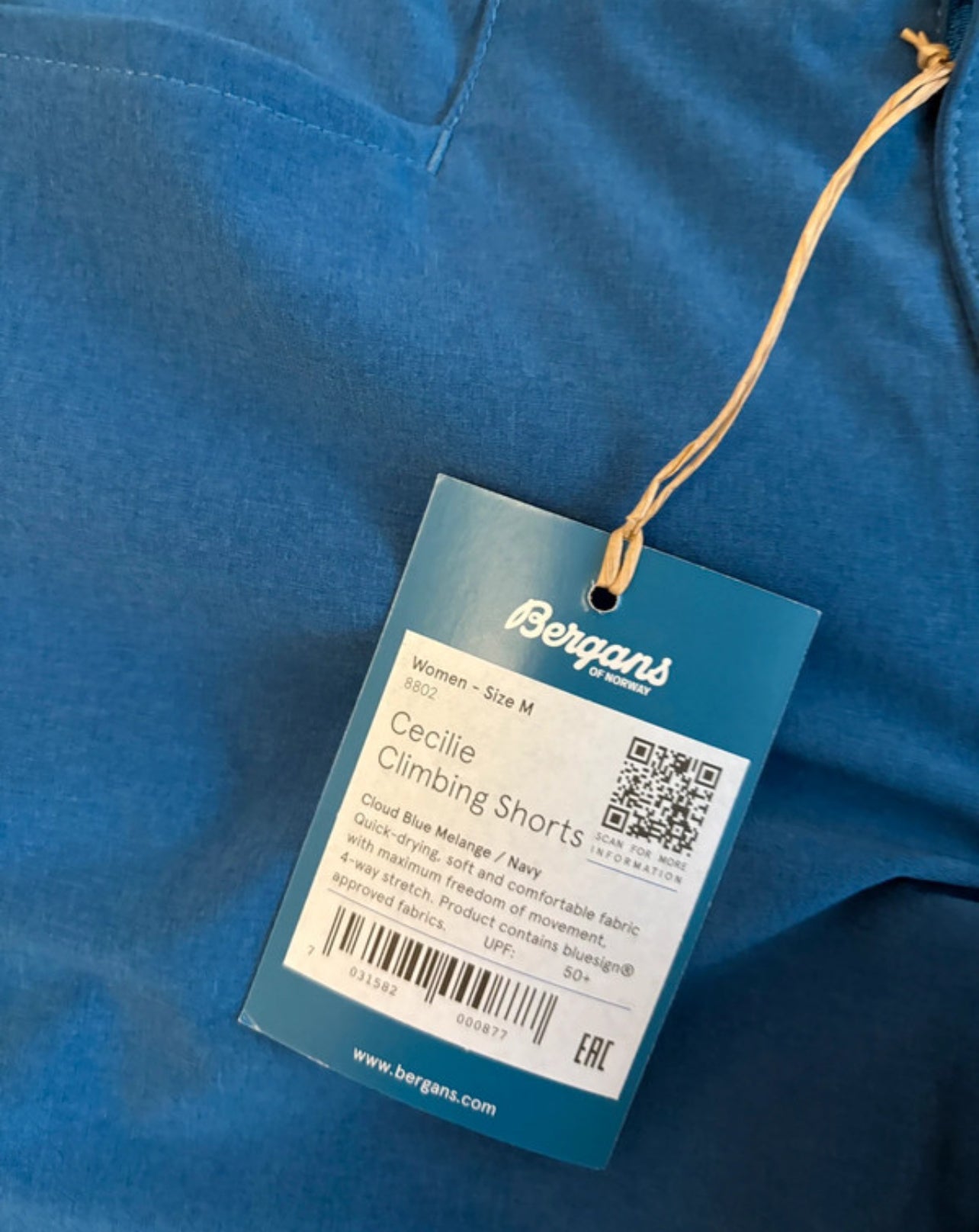 Shorts von Bergans (M Damen) kurze Kletterhose blau