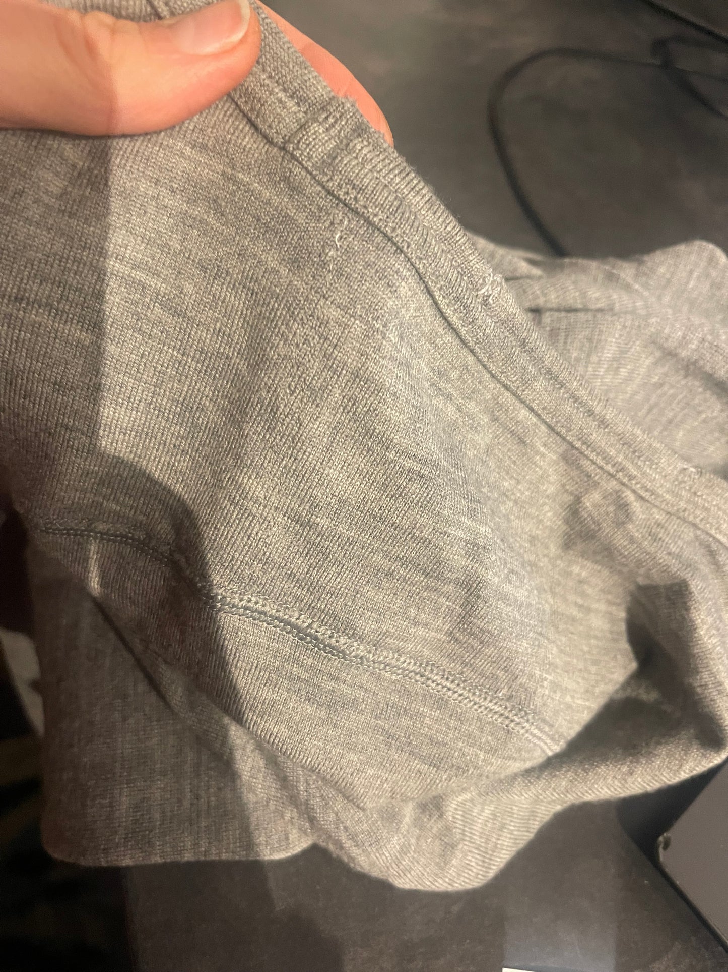 Longsleeve von Icebreaker Merino 260 (L Herren) grau gestreift