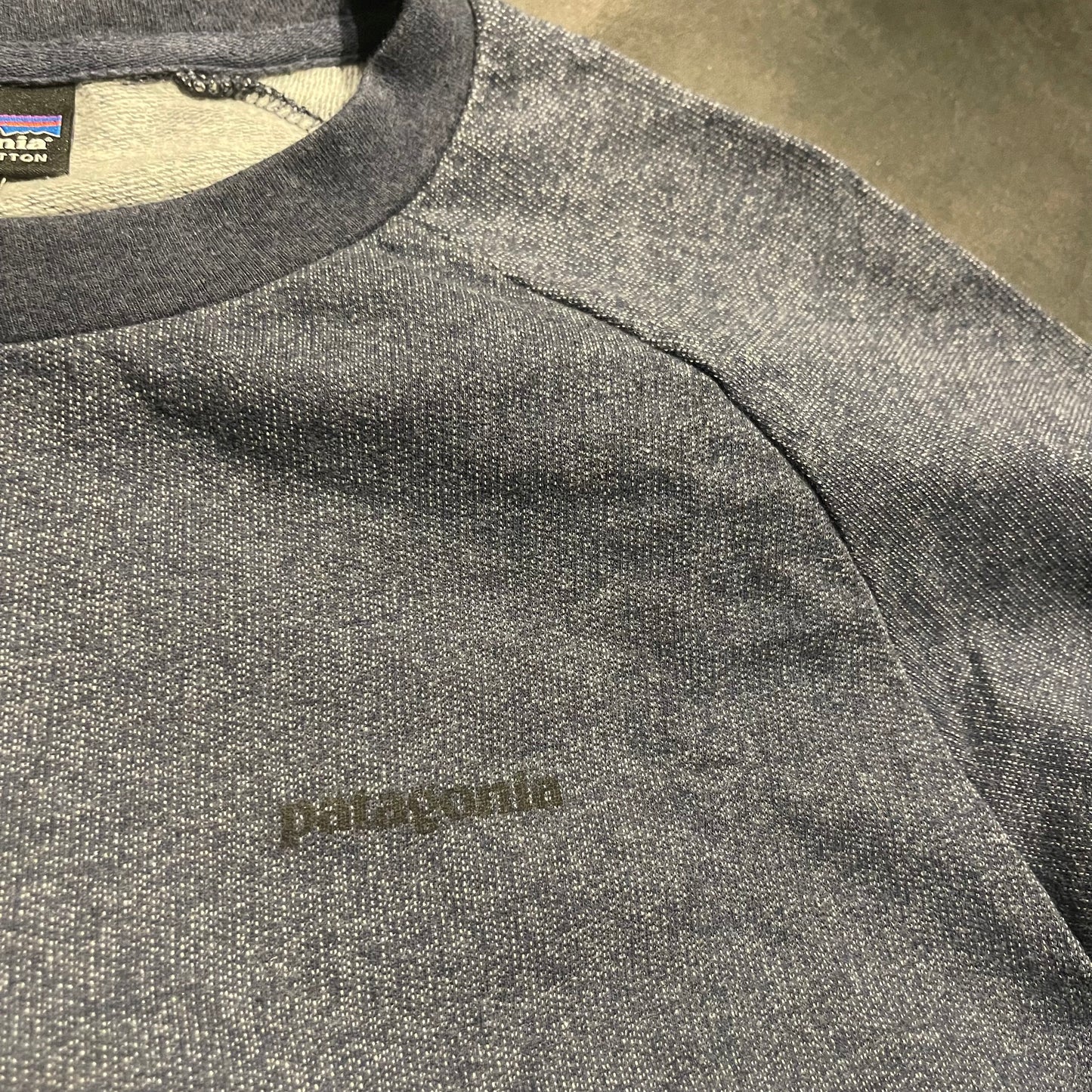 Leichter Pullover / Longsleeve (M Herren) Patagonia blau mit Backprint