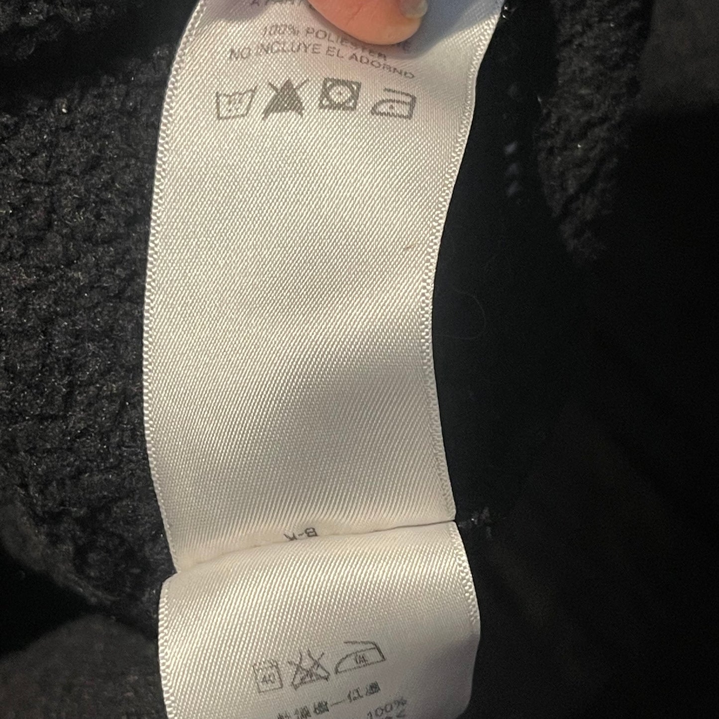 Kurzer Mantel Patagonia (XS / S Damen) Parka mit Strickoptik schwarz