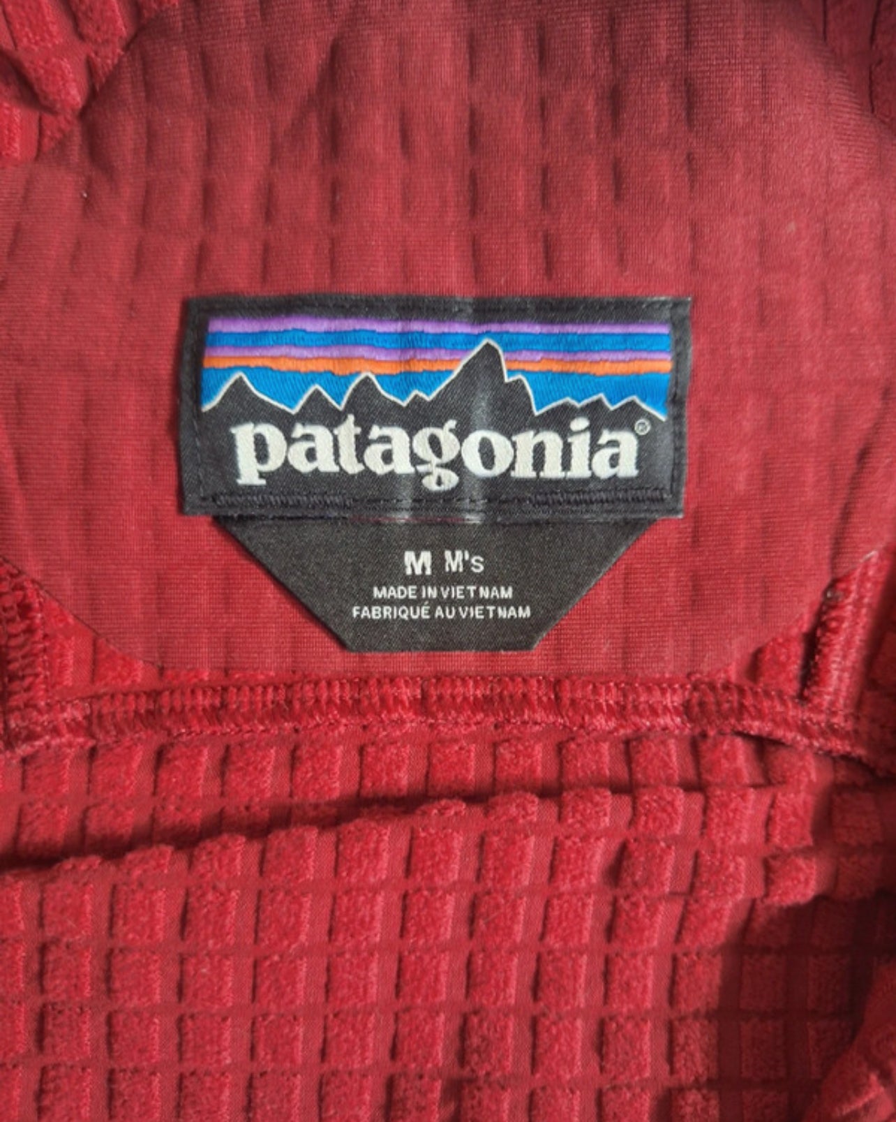 Jacke von Patagonia R1 Air (M Herren) Full-Zip rot