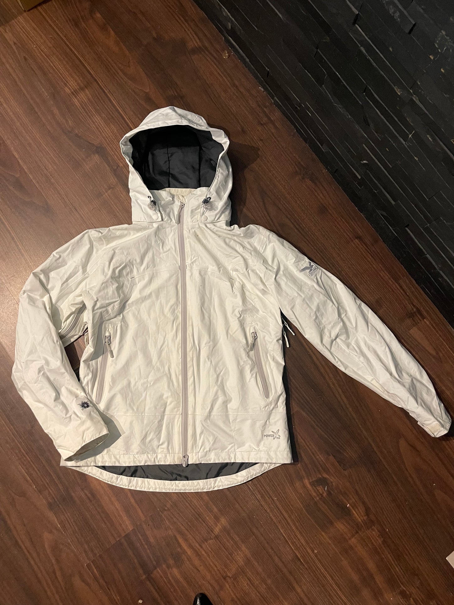 Regen Jacke von Salewa (M Damen) wasser-, winddicht weiß