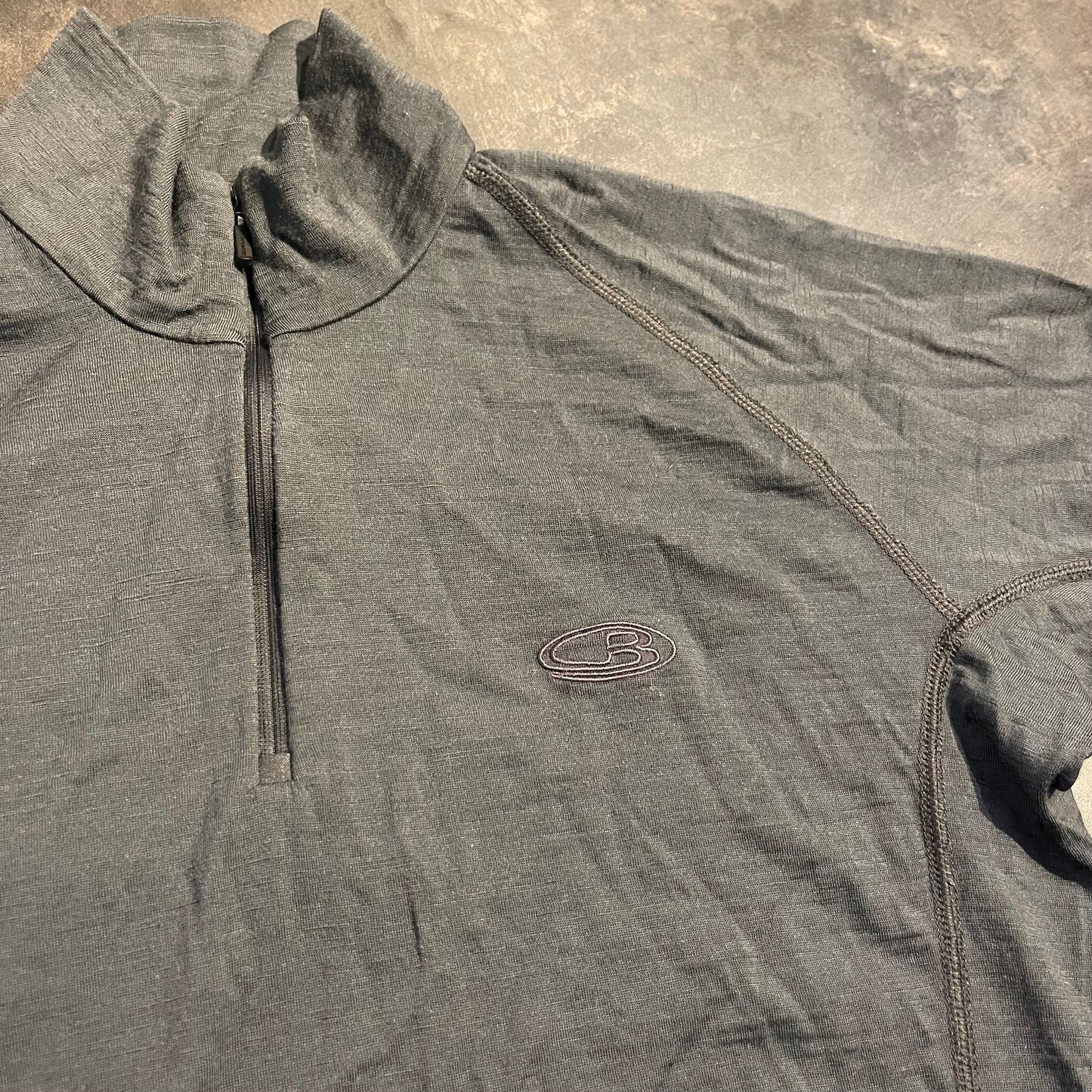 Longsleeve von Icebreaker Merino 200 (M Damen) Zip Shirt grau