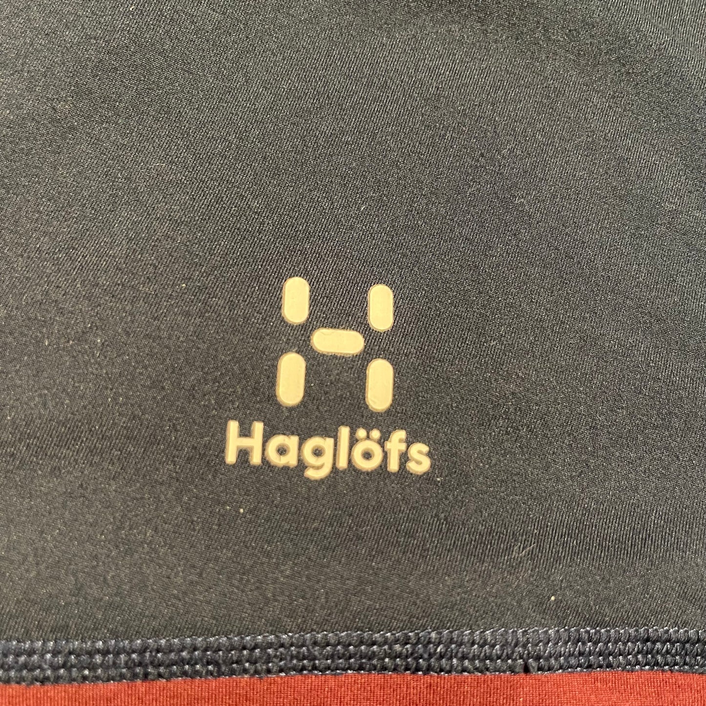 Zipper Hoodie von Haglöfs (L Herren) Kapuzen Fleece Jacke blau rot