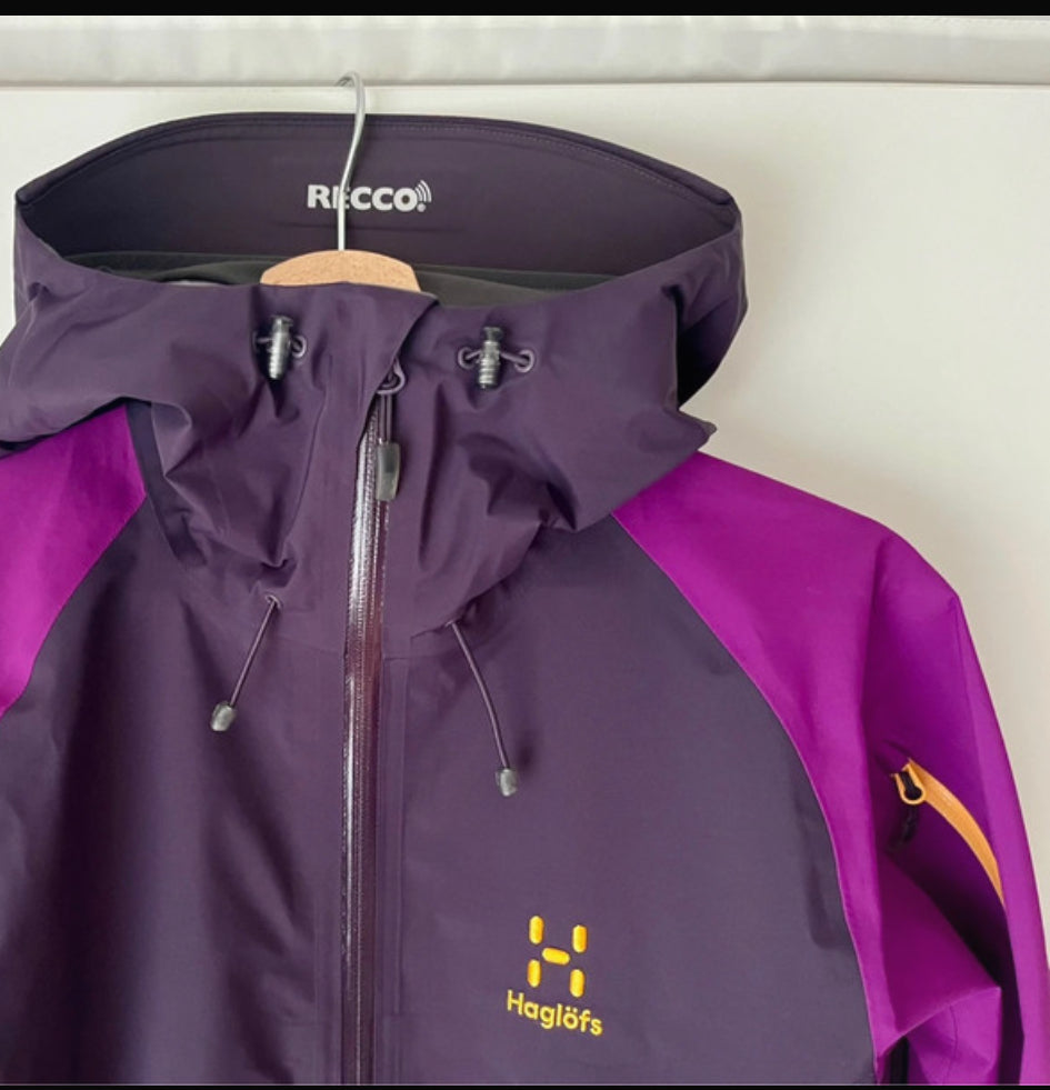 Hardshell Jacke von Haglöfs (XS Damen) Goretex lila