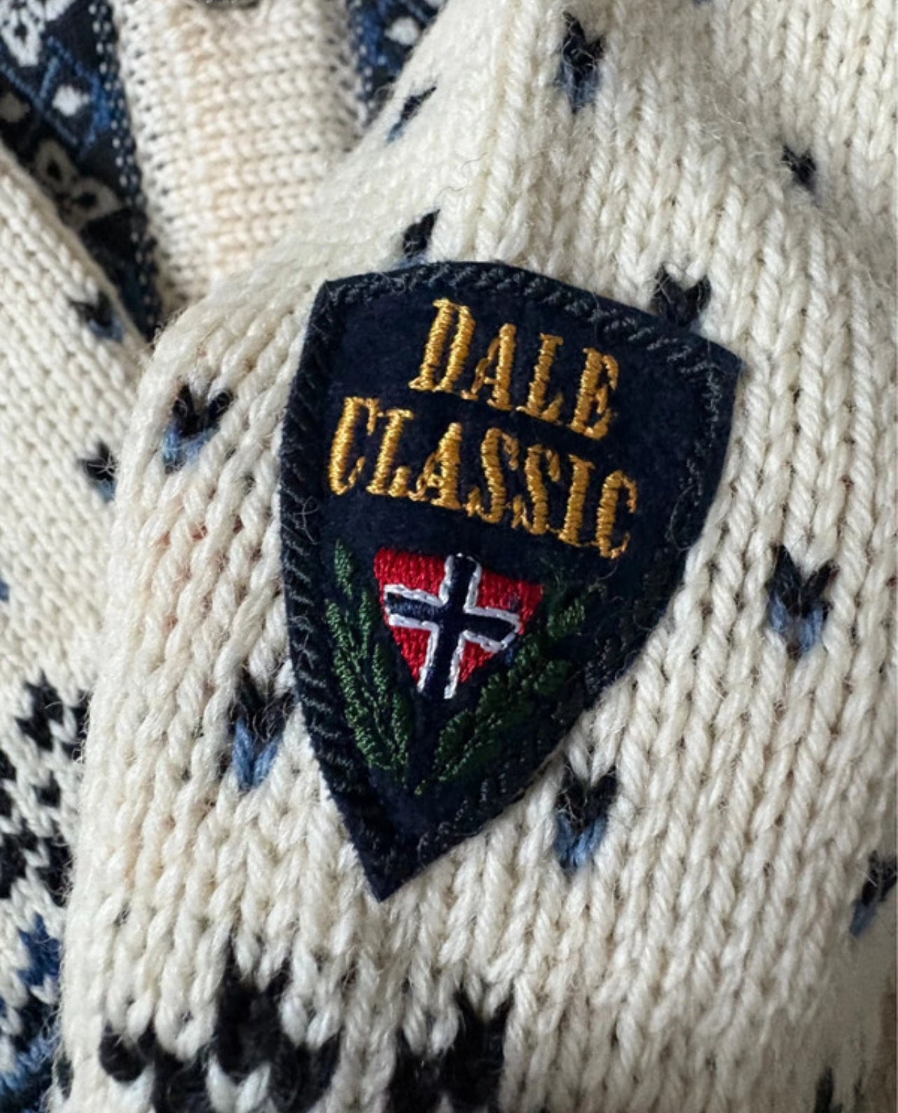 Strick Jacke von Dale of Norway (XS Damen) Cardigan creme Hirsche