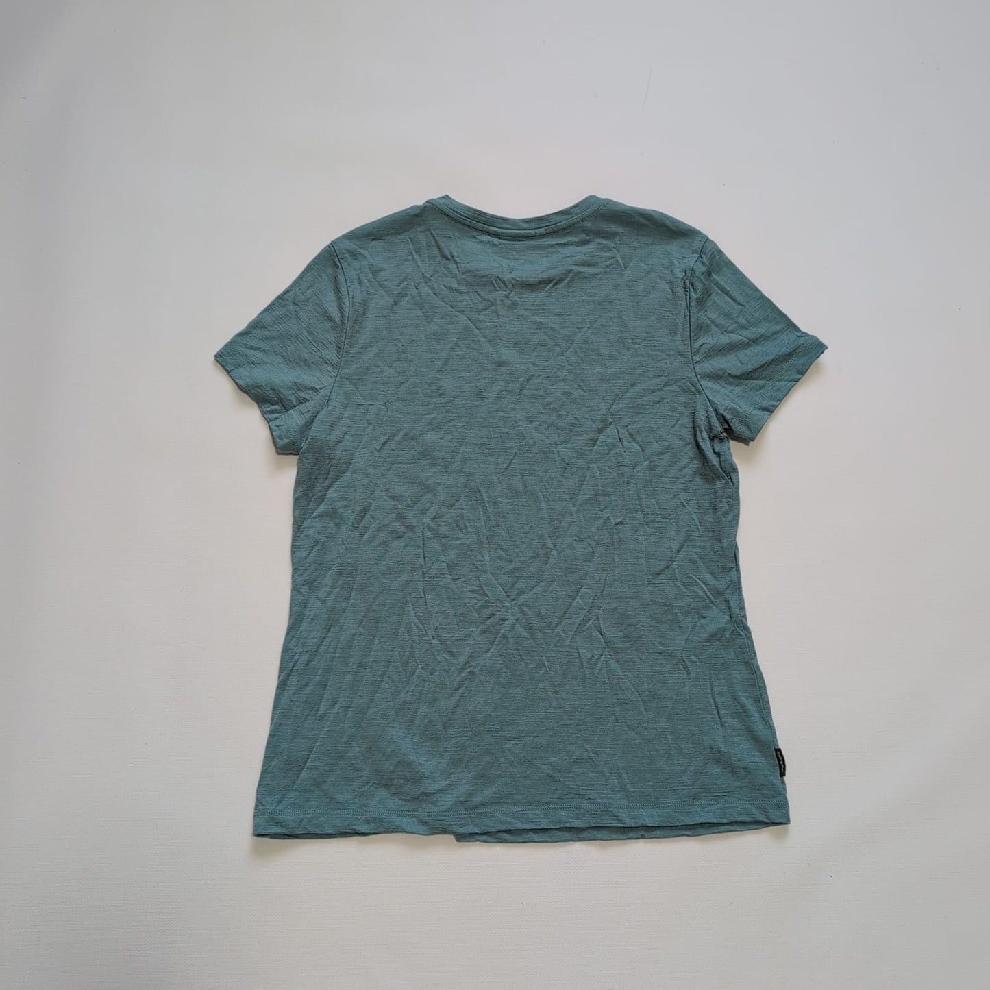 Merino T-Shirt von Icebreaker (M Damen) türkis Print Berge