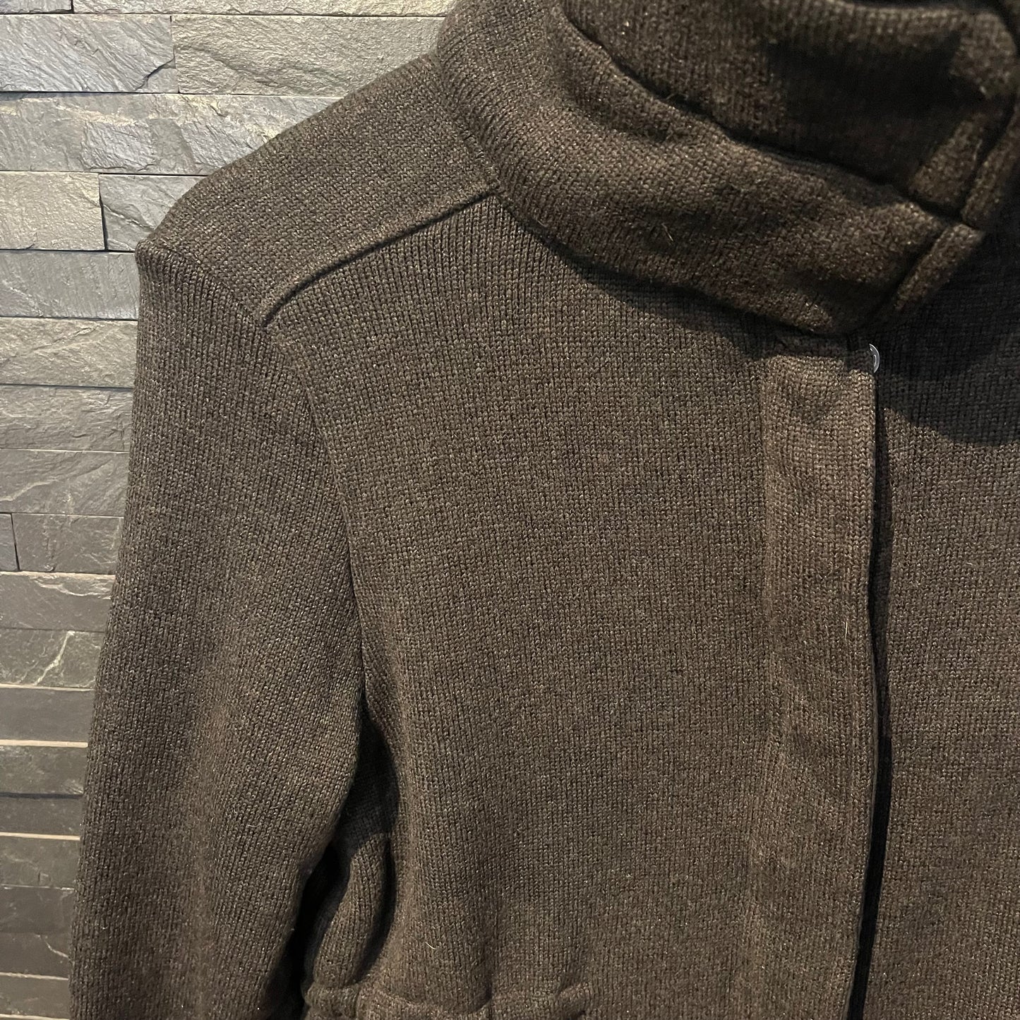 Kurzer Mantel Patagonia (XS / S Damen) Parka mit Strickoptik schwarz